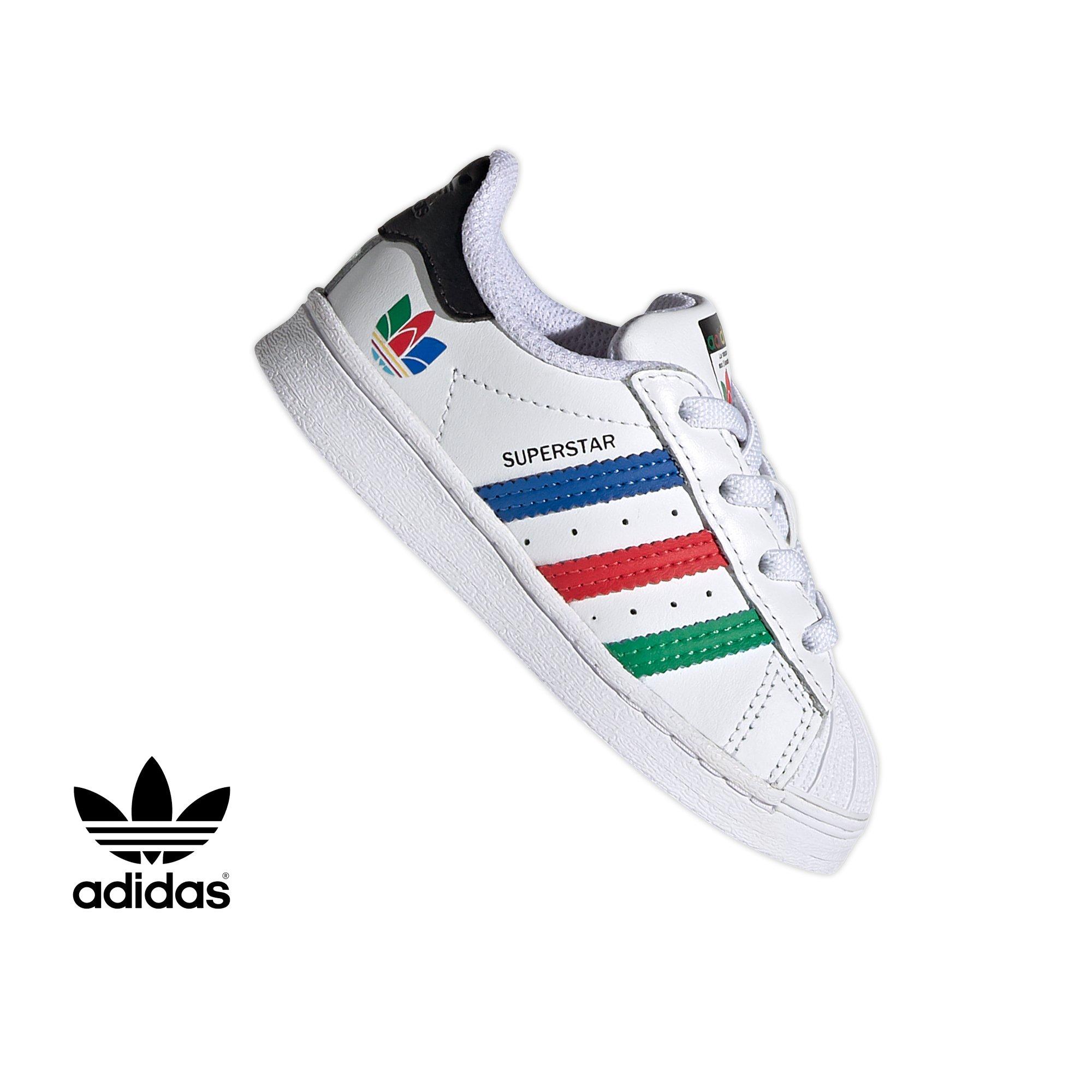 adidas superstar green stripes