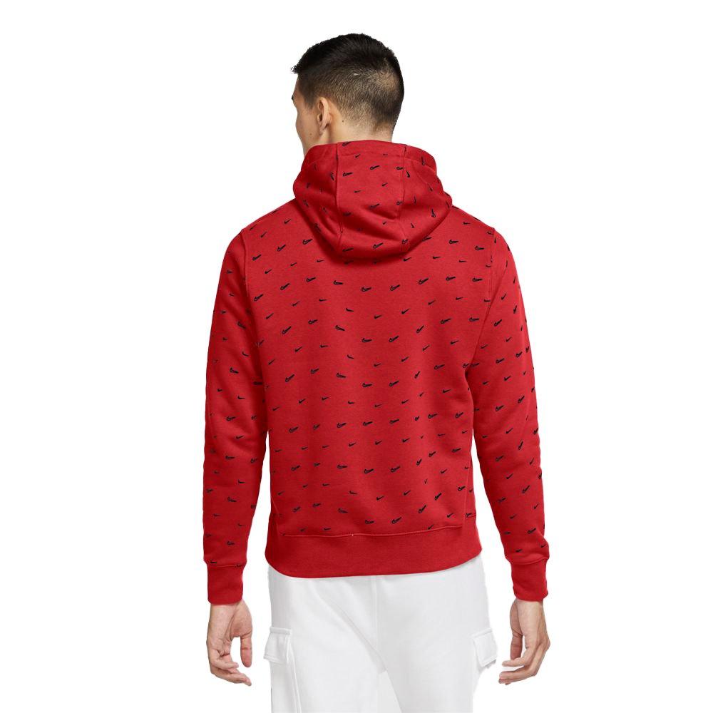 red hoodie mens nike