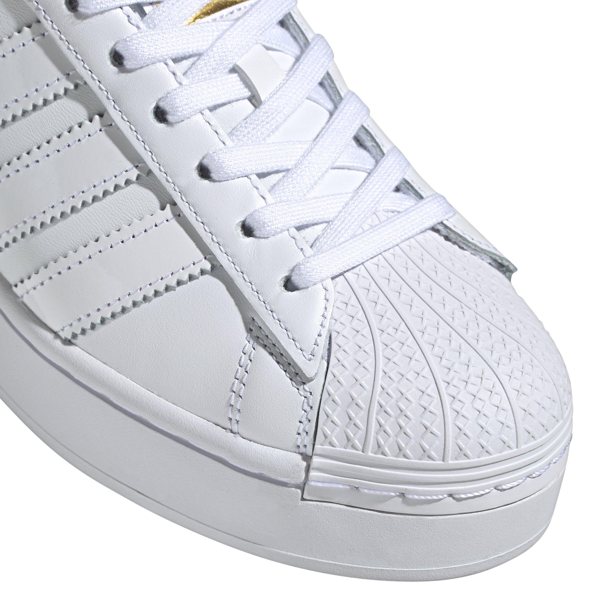 adidas superstar womens gold and white