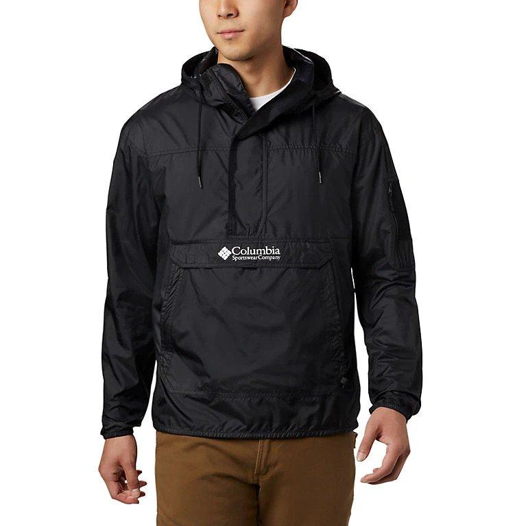 columbia challenger windbreaker in black