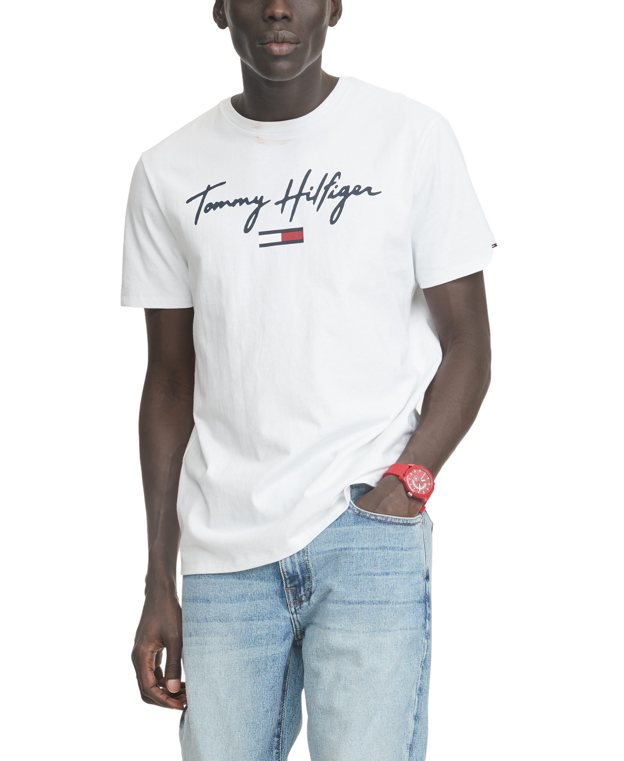 tommy hilfiger white tees