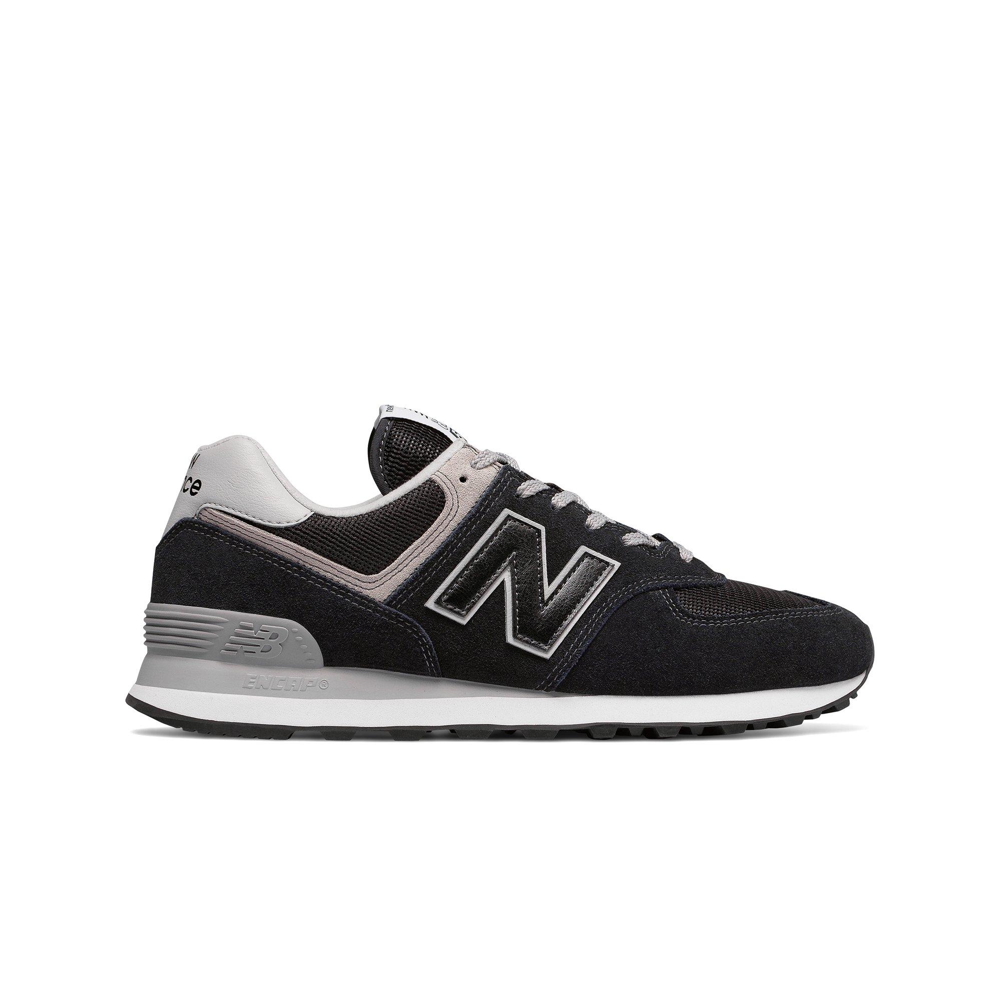 new balance 574 black grey