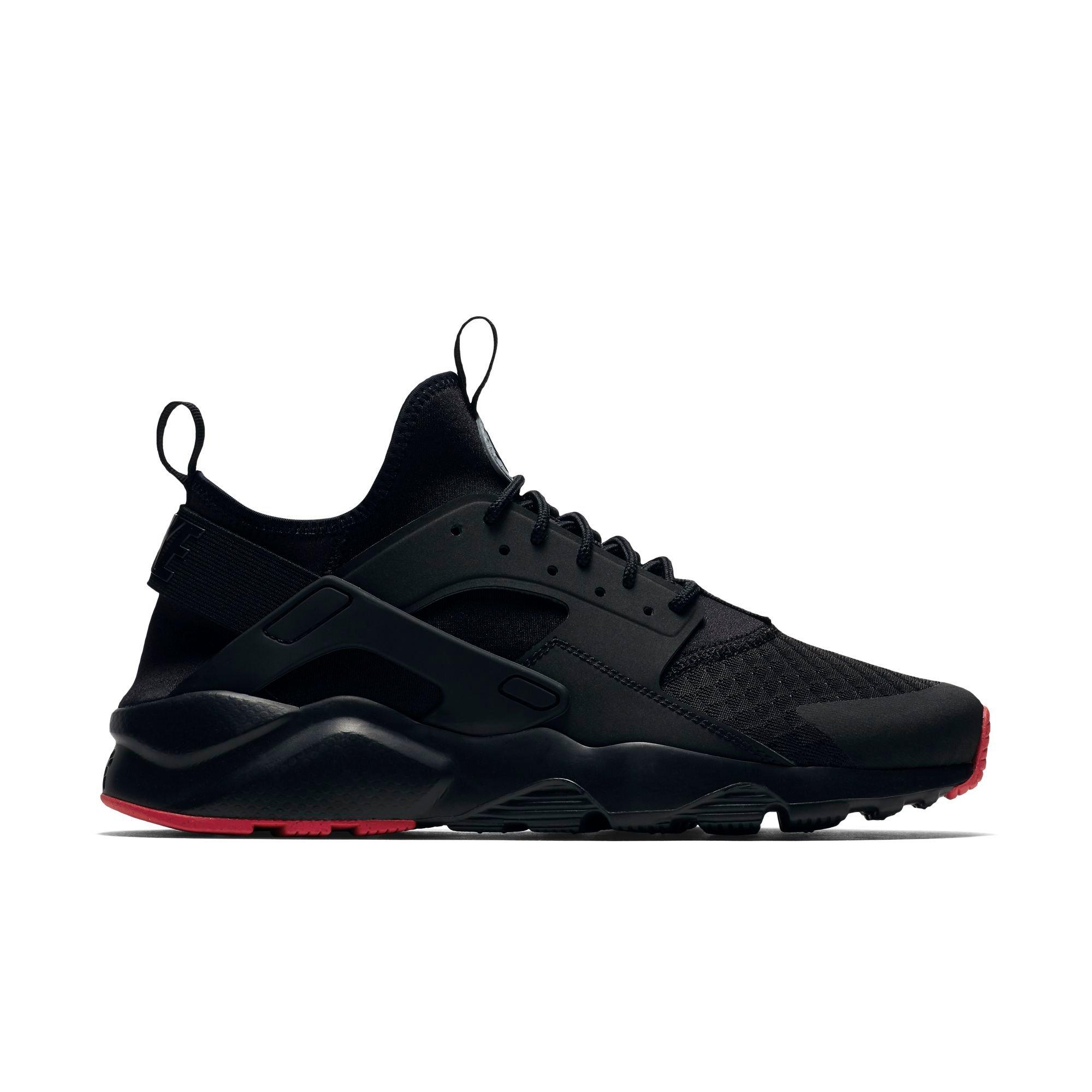 nike huarache black and red