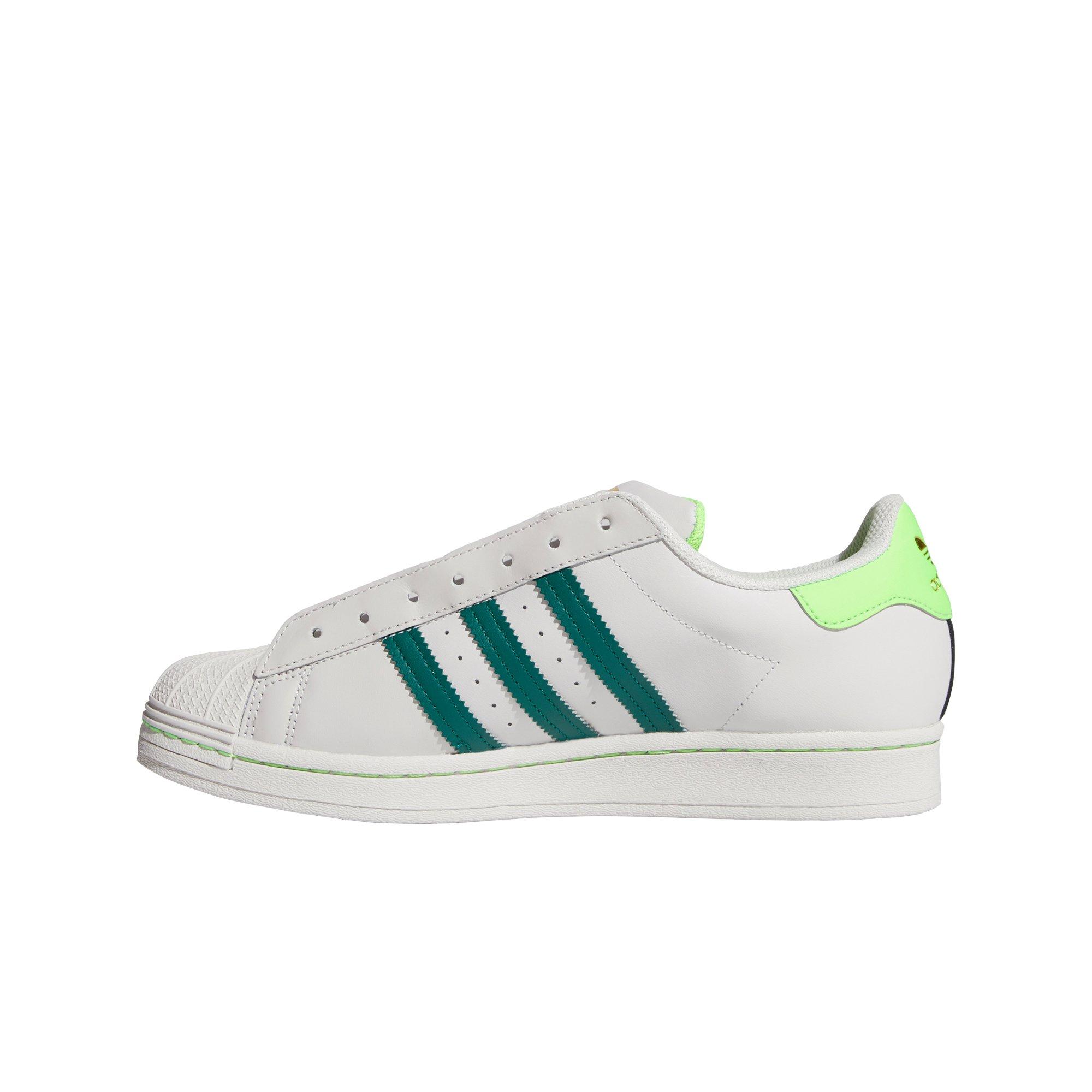 green adidas superstar shoes
