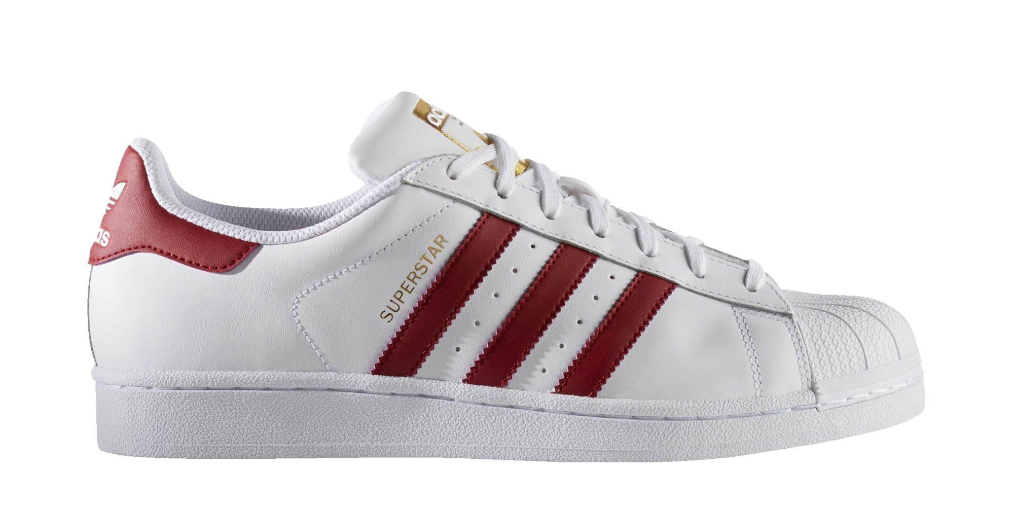 maroon superstar adidas