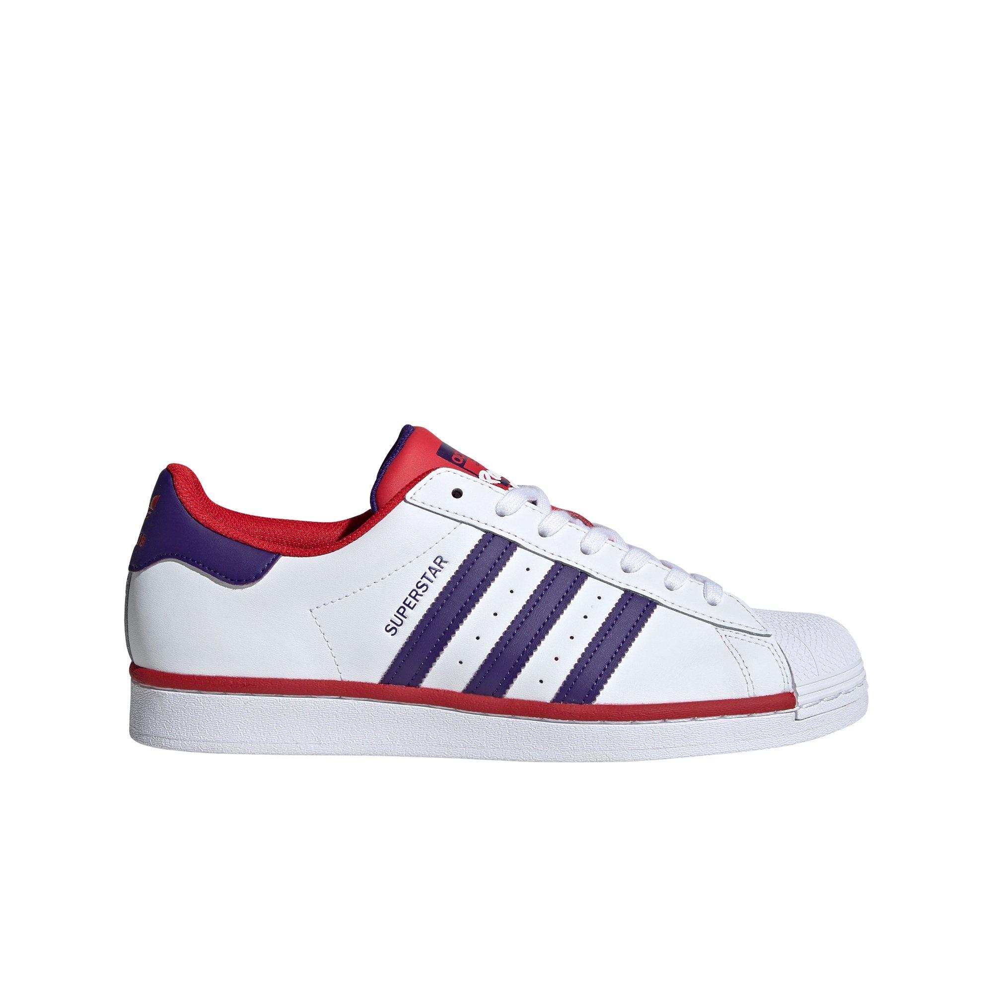 purple adidas superstar shoes