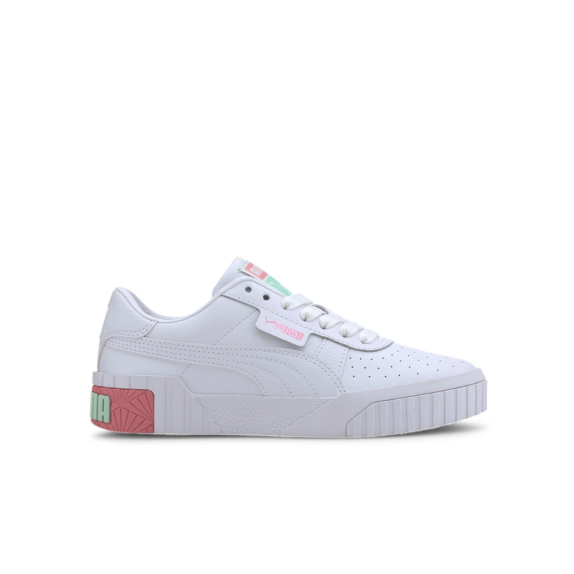 puma pink and green shoes