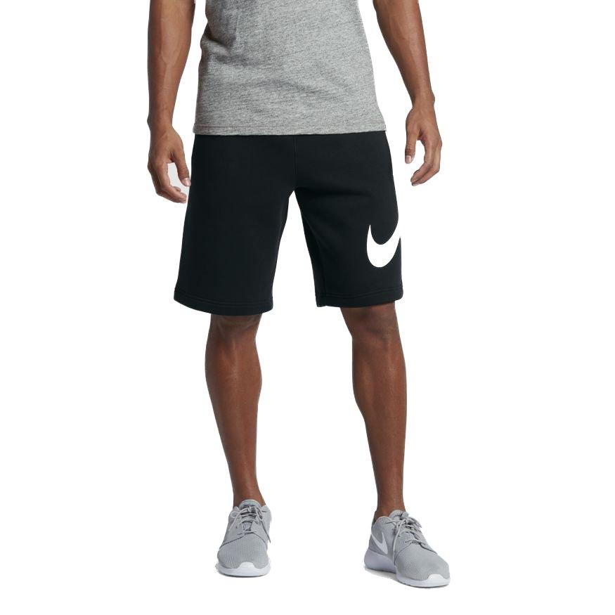 black nike shorts fleece