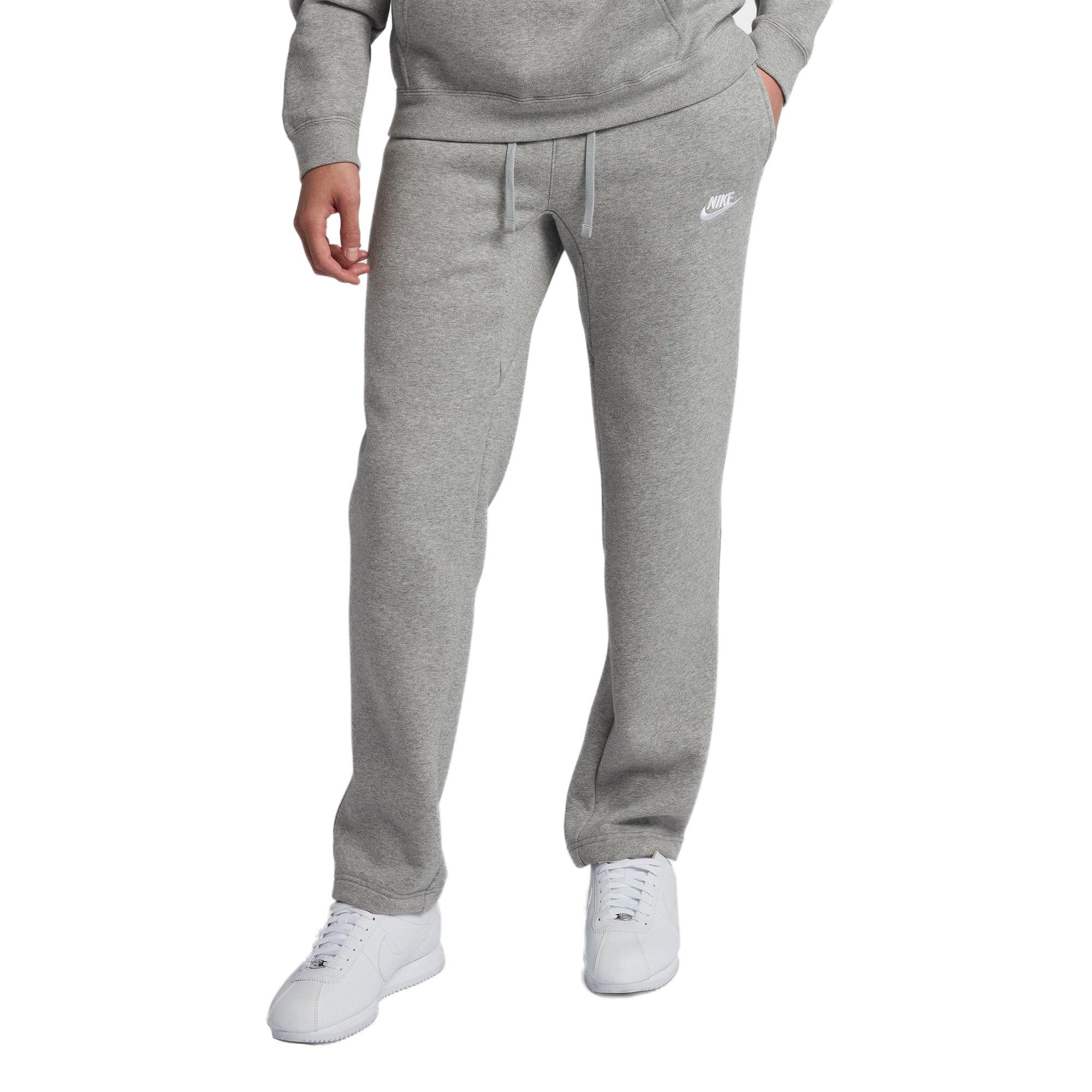 nike sweatpants open bottom