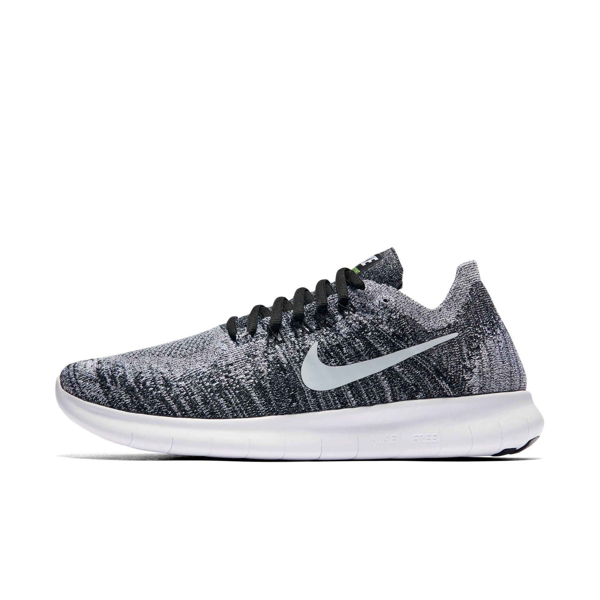 nike flyknit womens black and white
