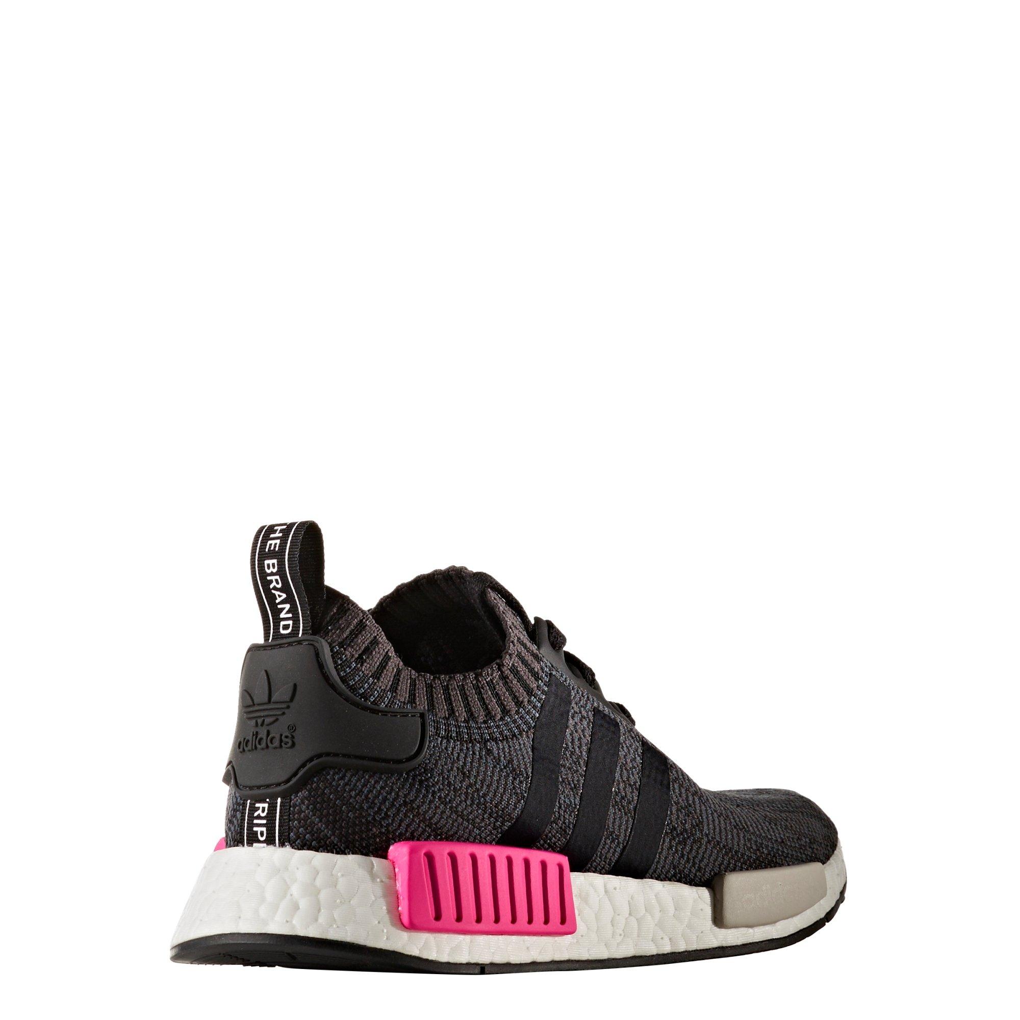 womens black and pink adidas nmd