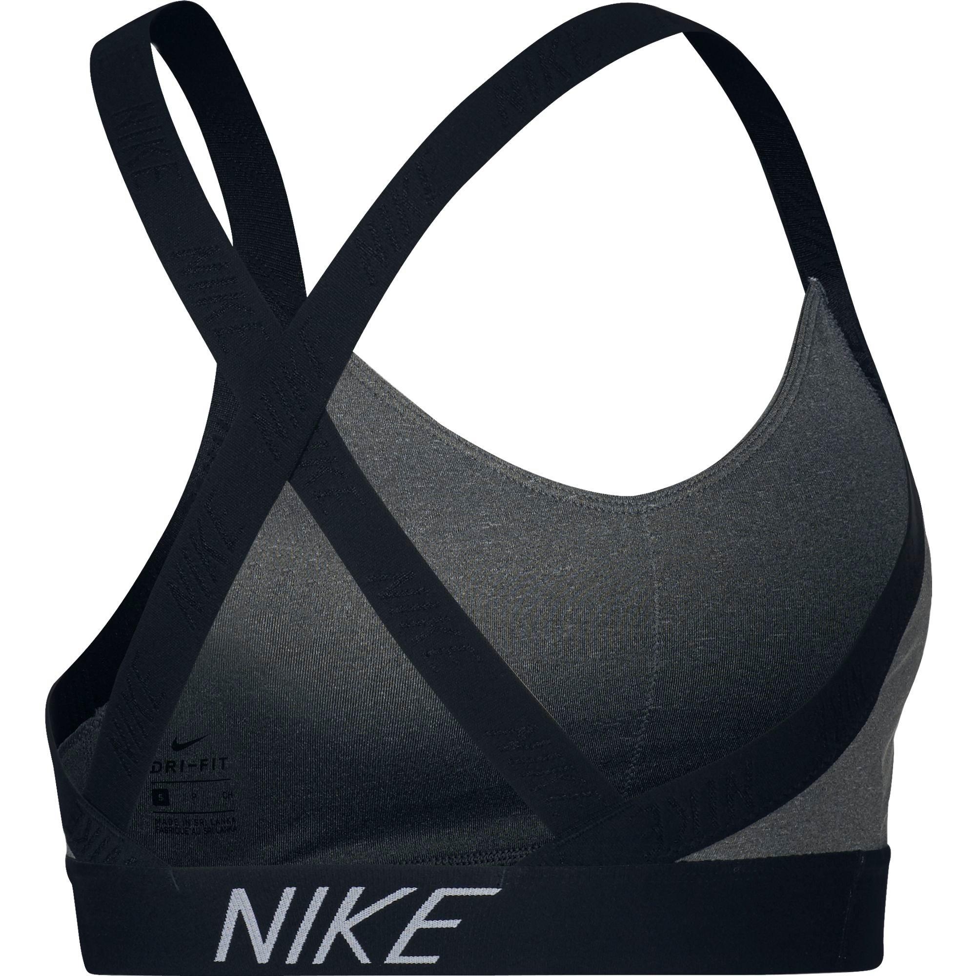 nike women's indy logo back sports bra