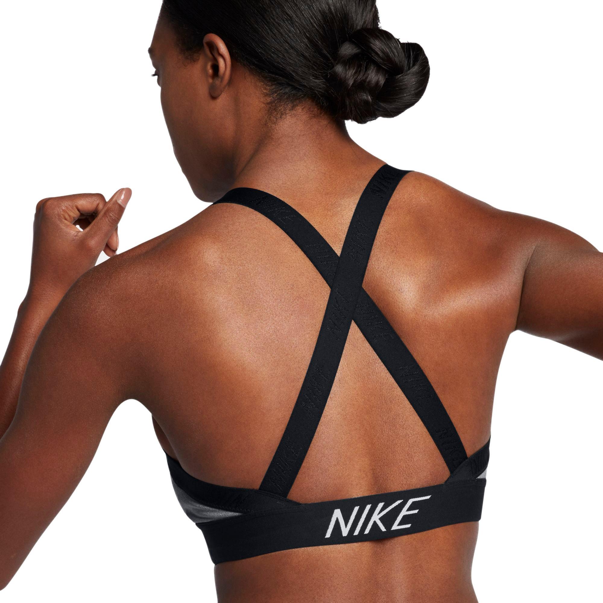 nike women's indy logo back sports bra