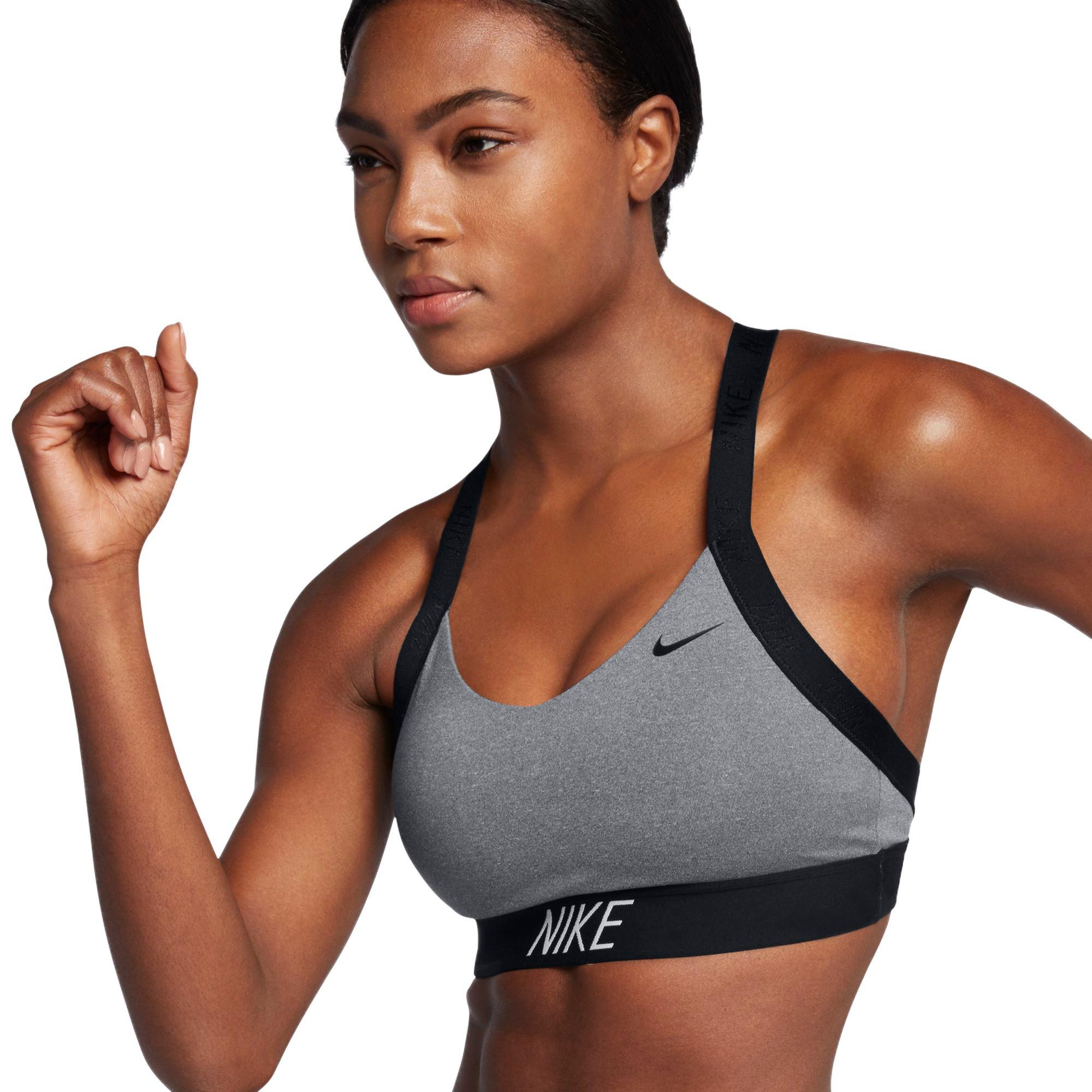 nike women's indy logo back sports bra