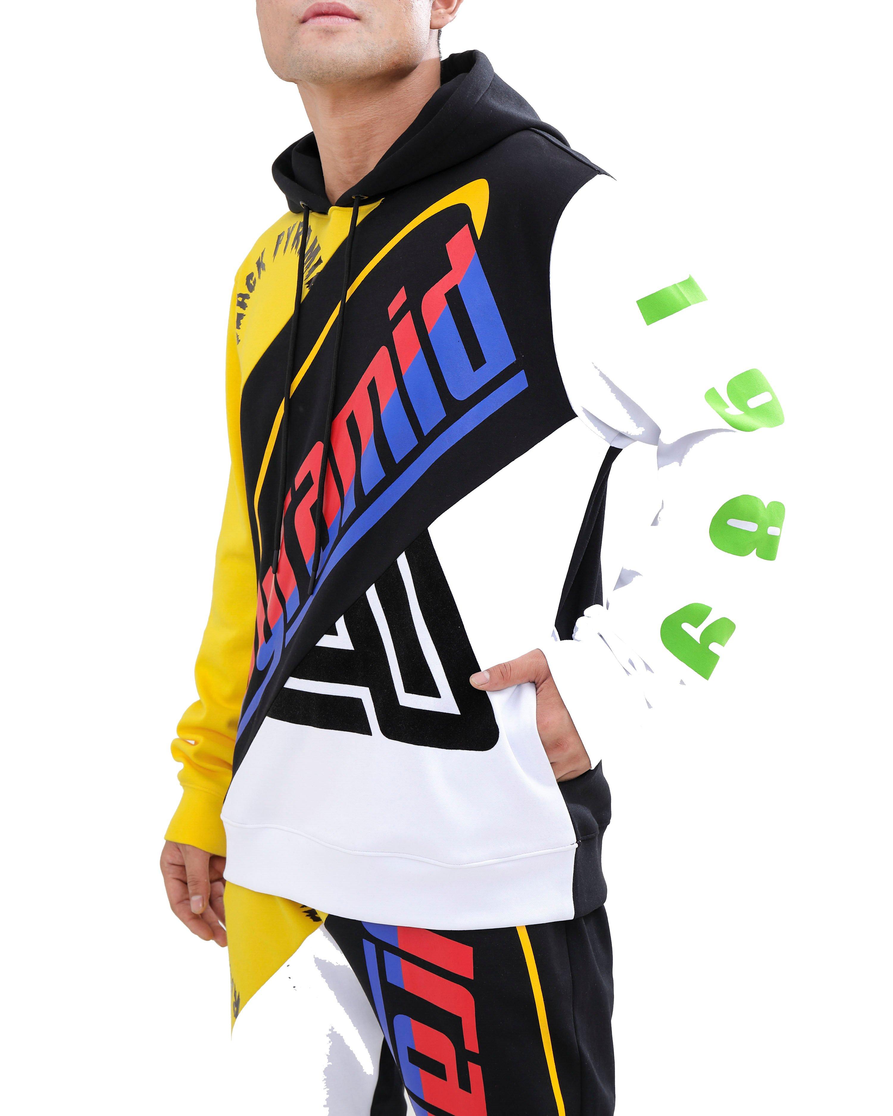 black pyramid red hoodie