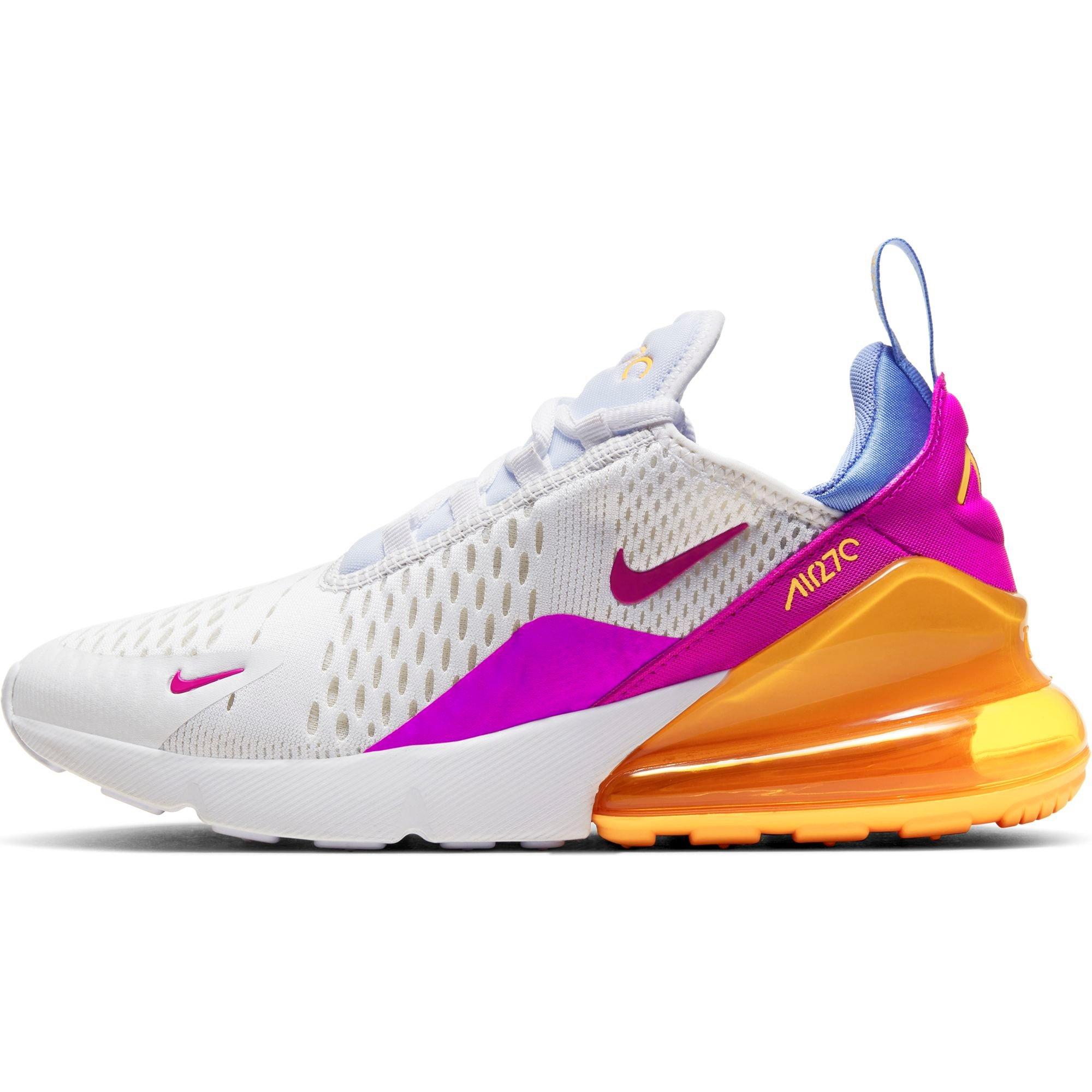 nike white pink and orange shoes