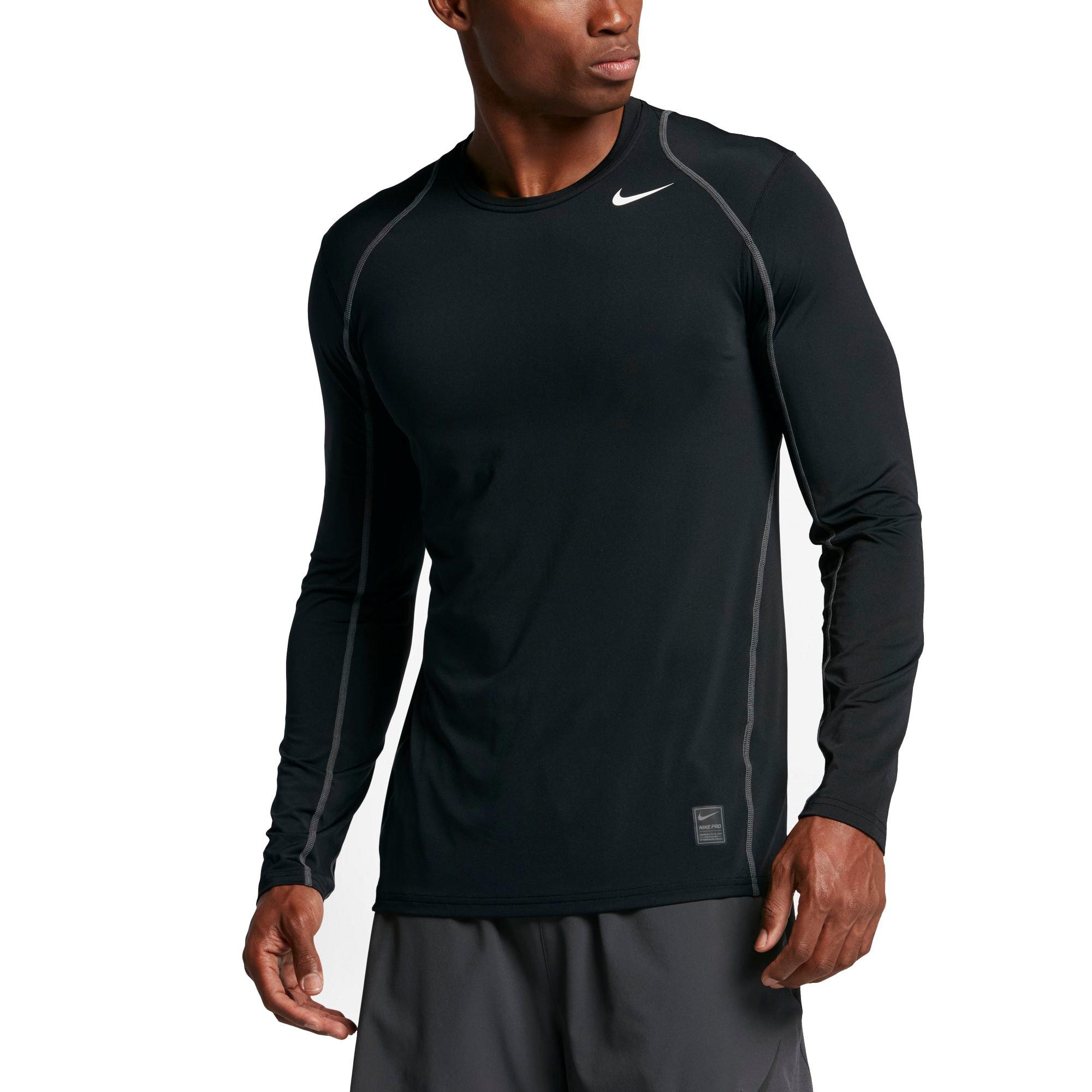 nike men's pro cool fitted long sleeve shirt