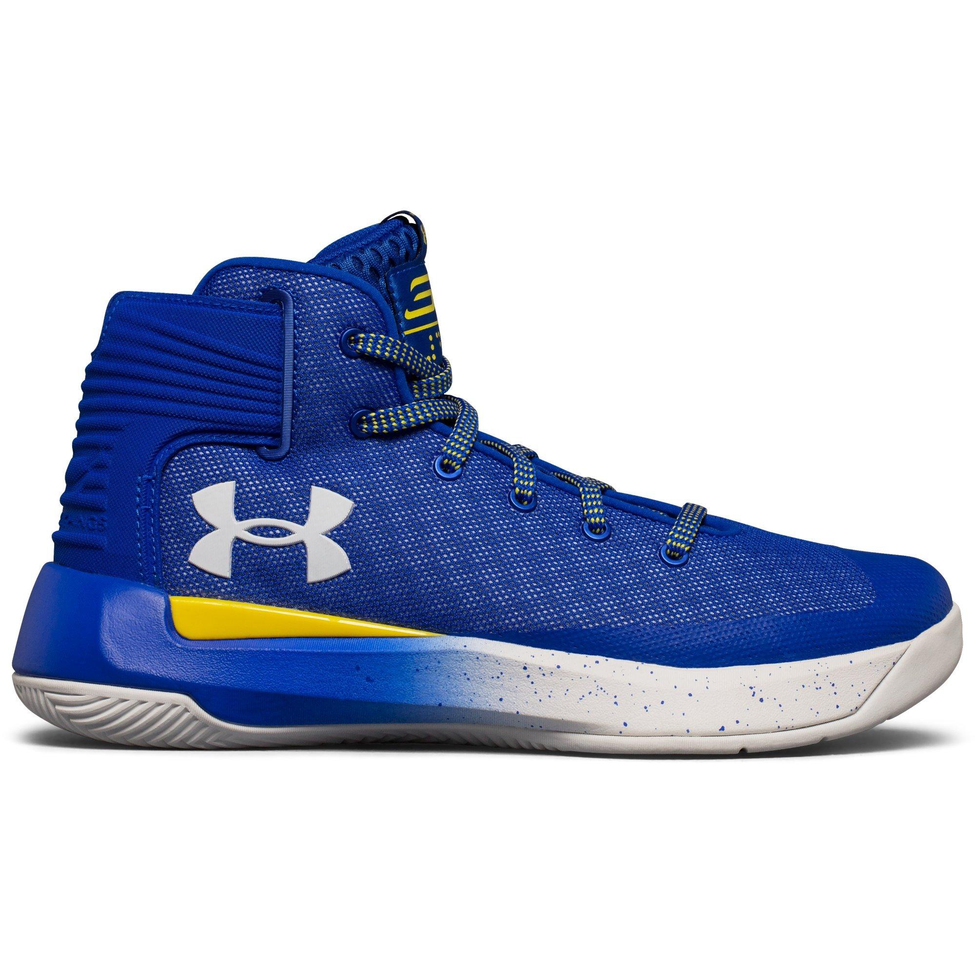 steph curry blue and gold shoes