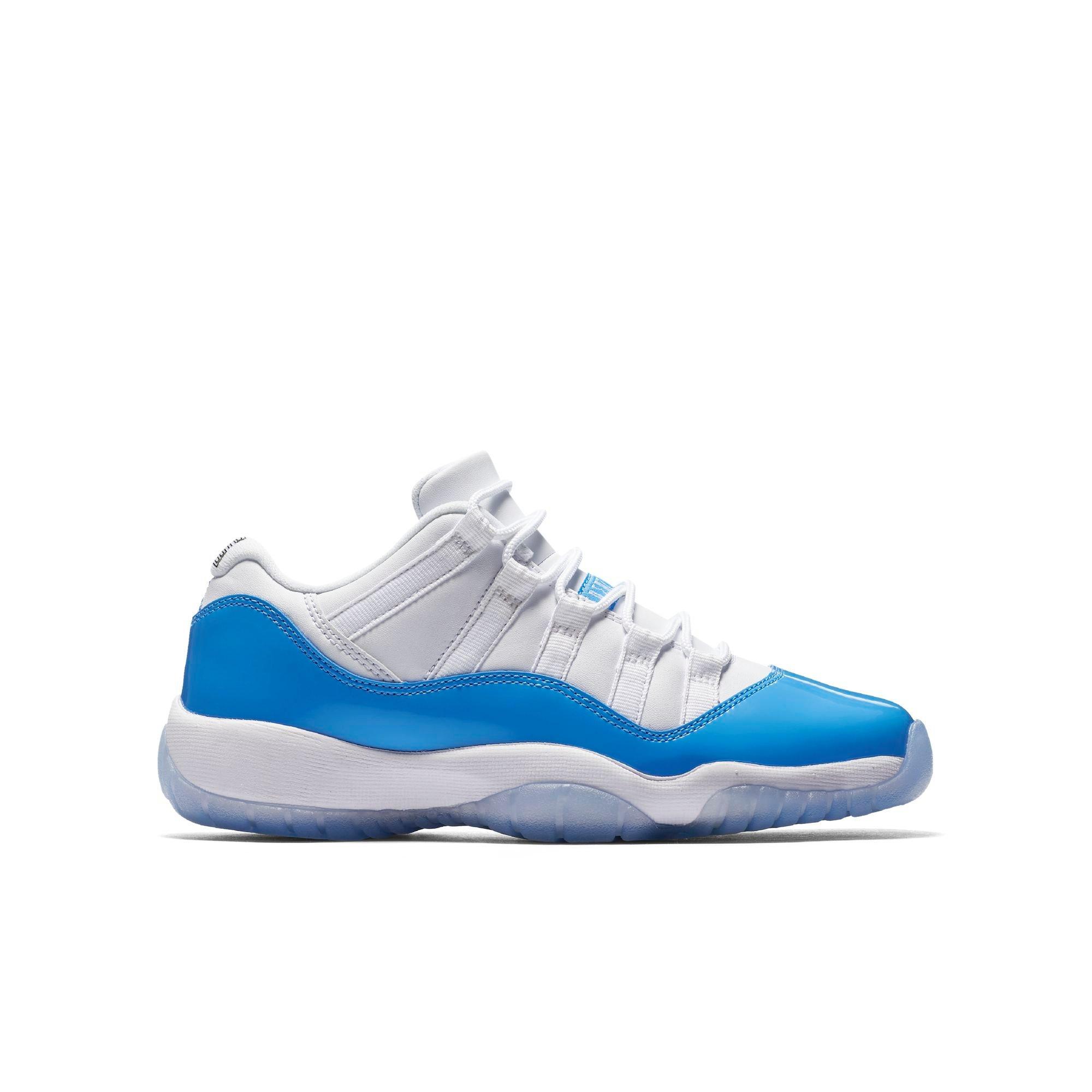 white and baby blue 11s