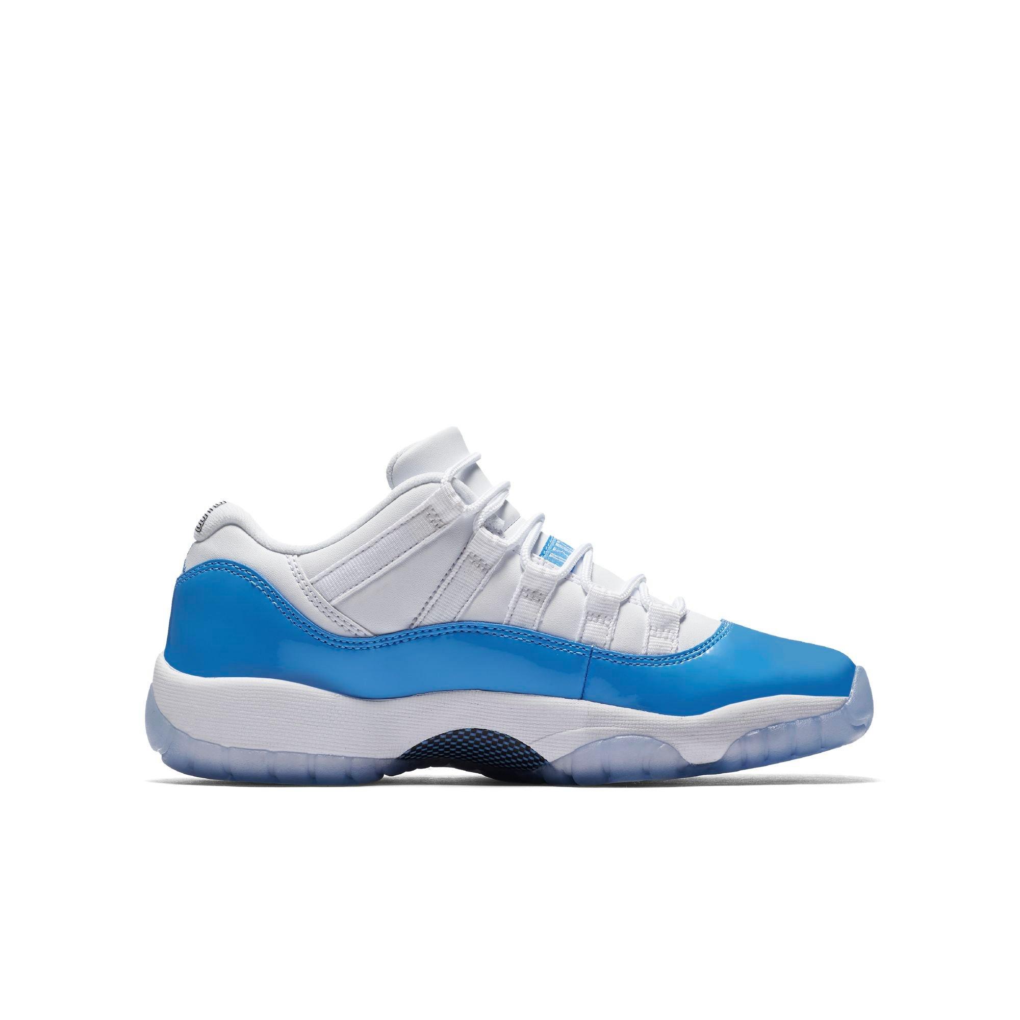 jordan 11 low blue and white