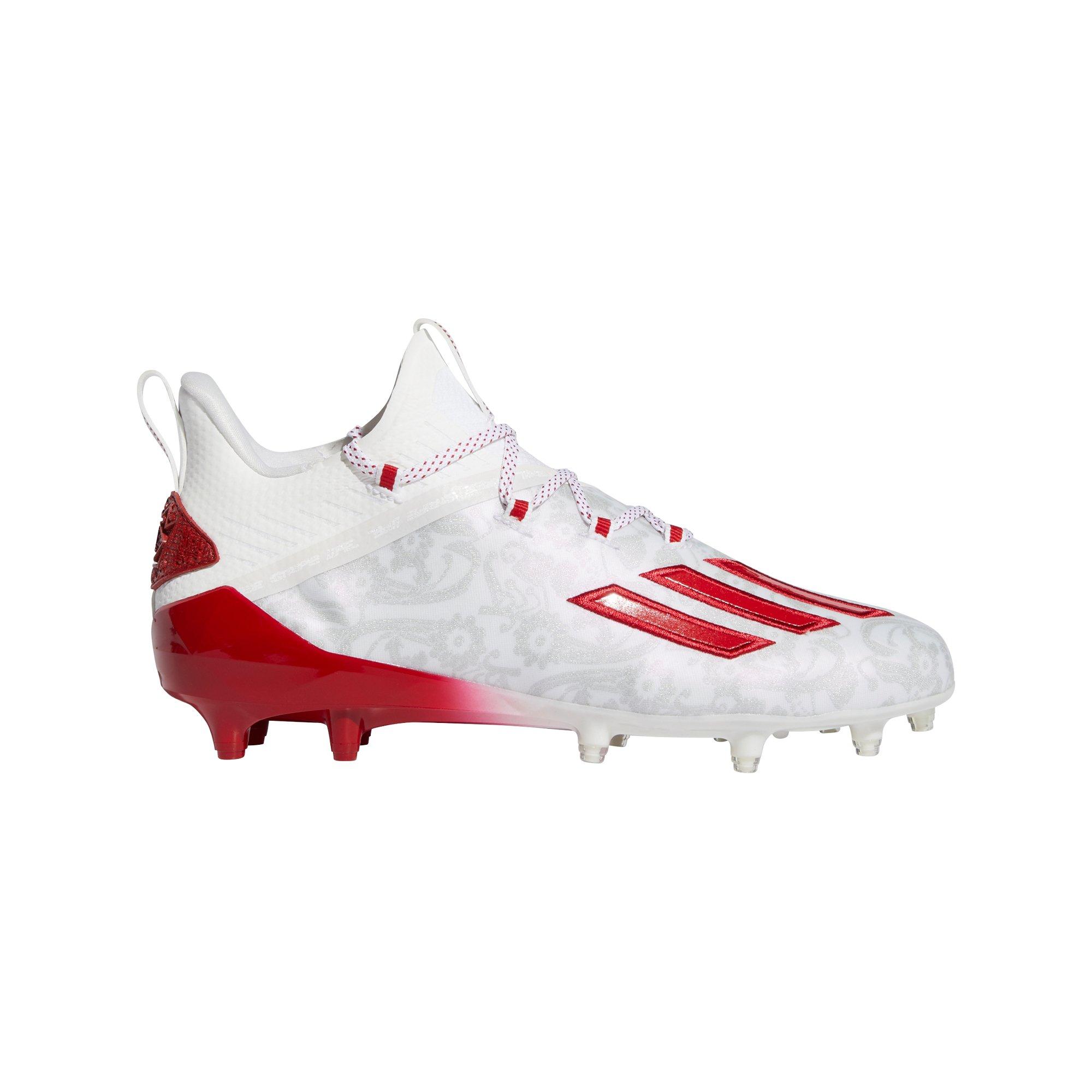 football cleats red white blue
