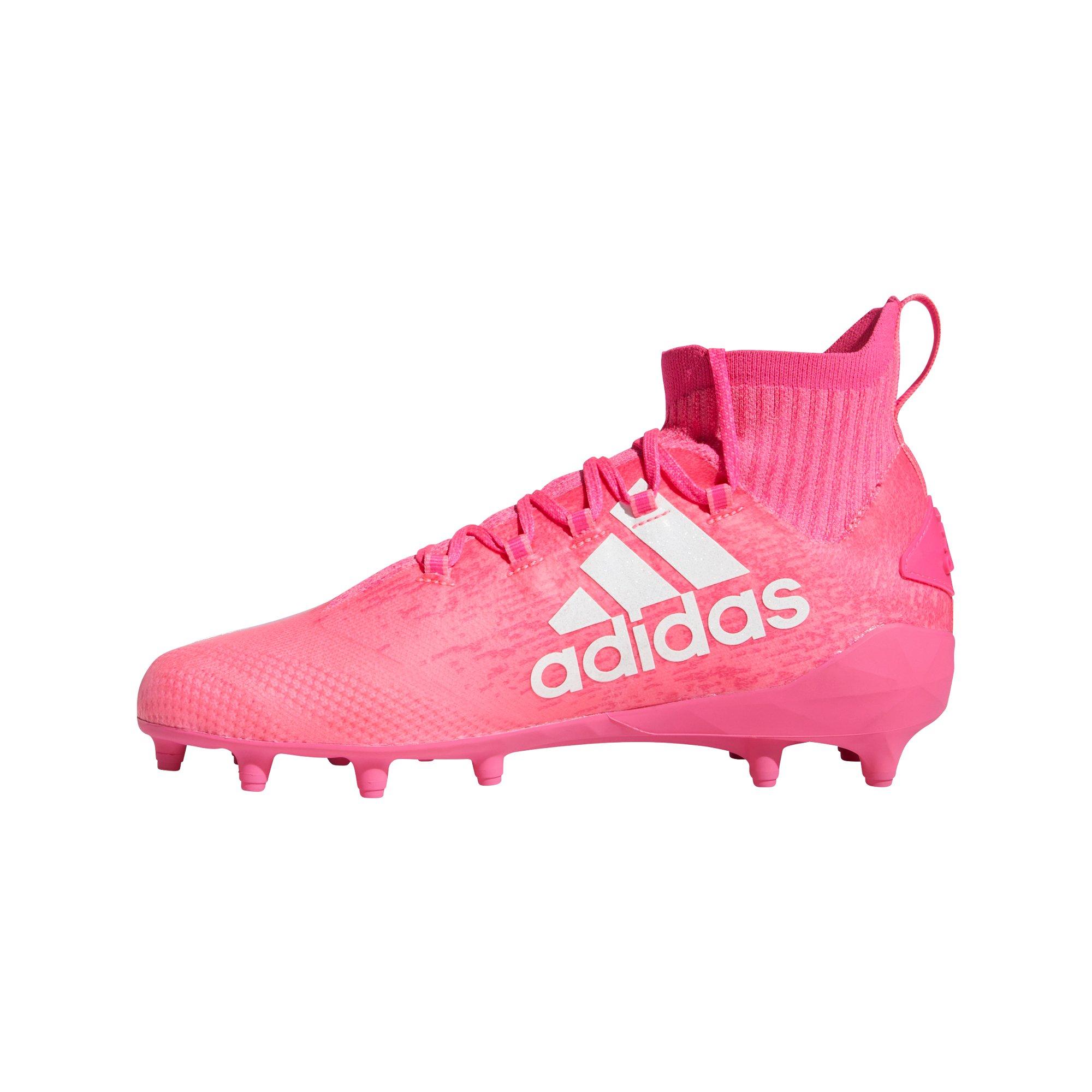 pink adidas football cleats