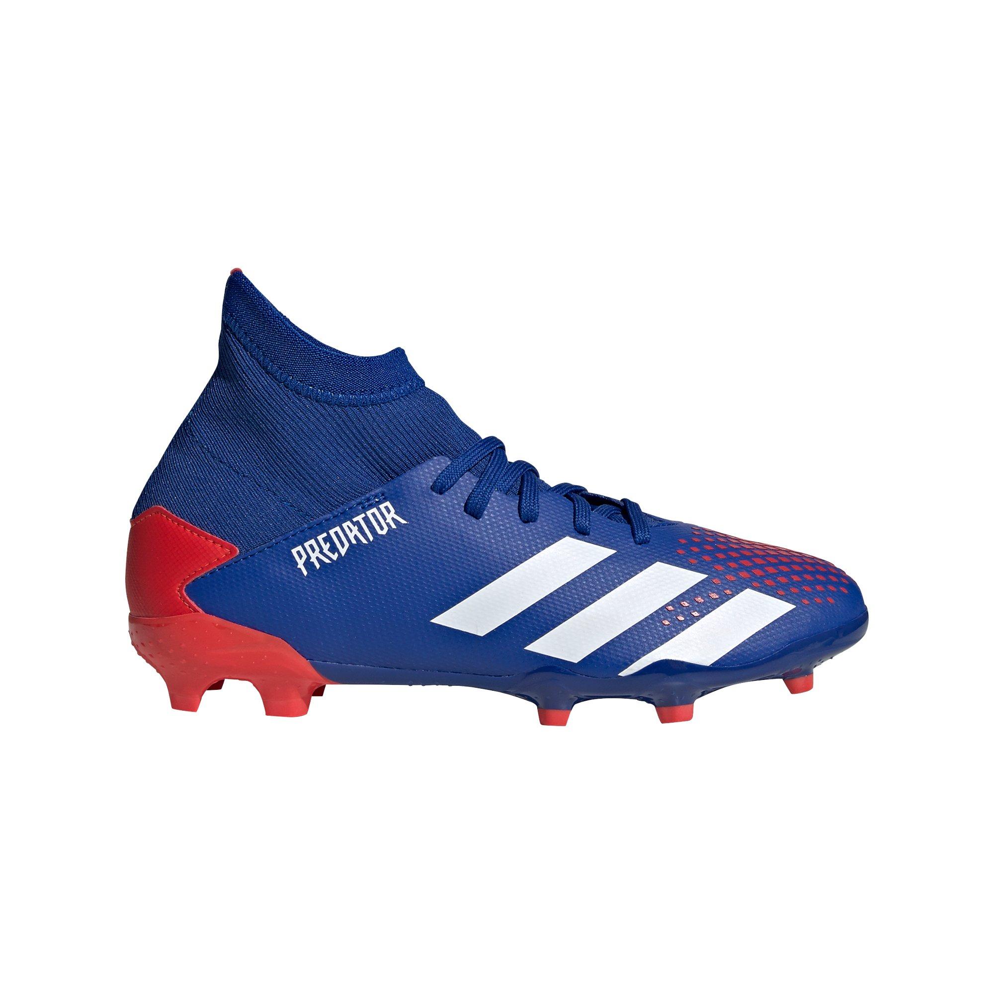 boys red football cleats