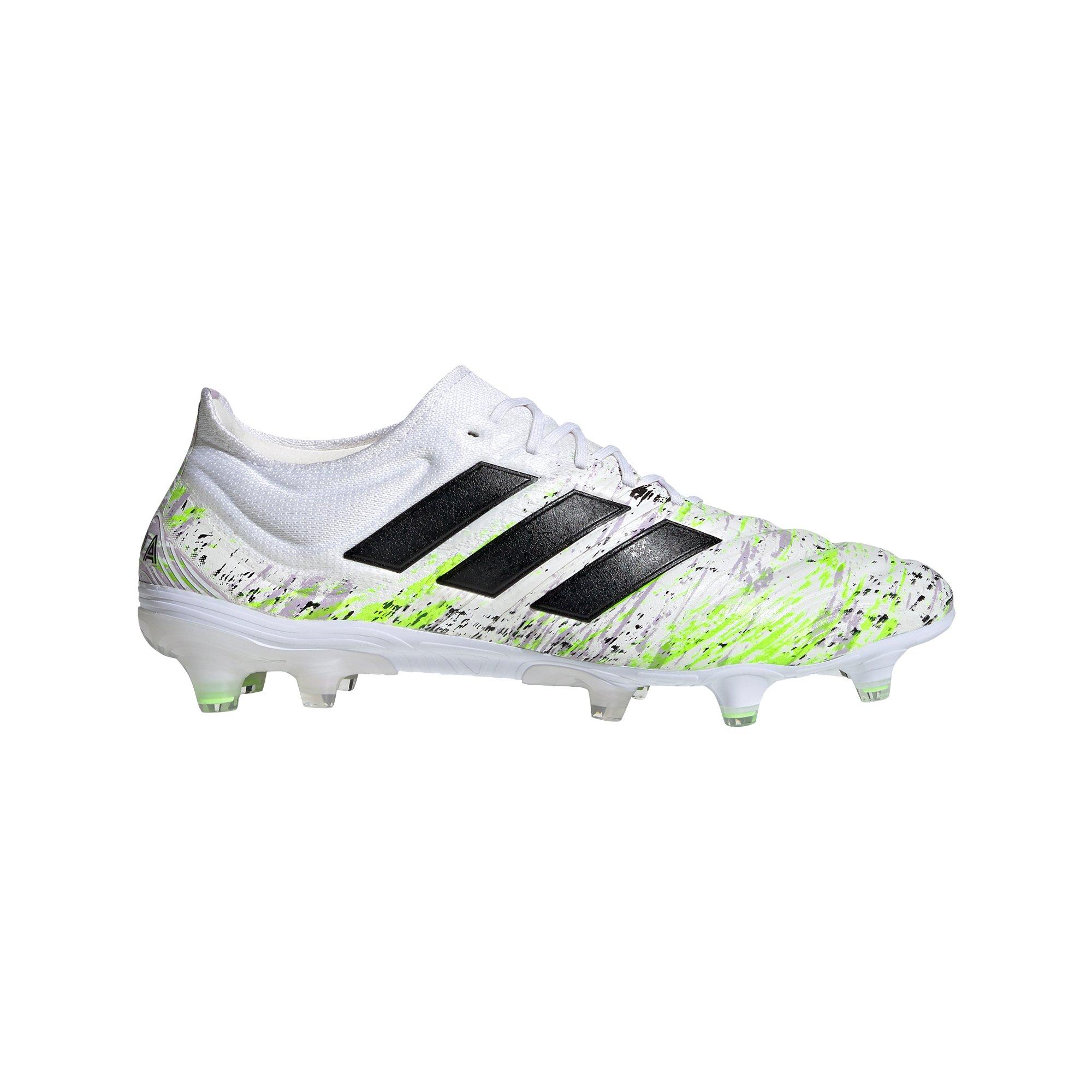 green and white soccer cleats