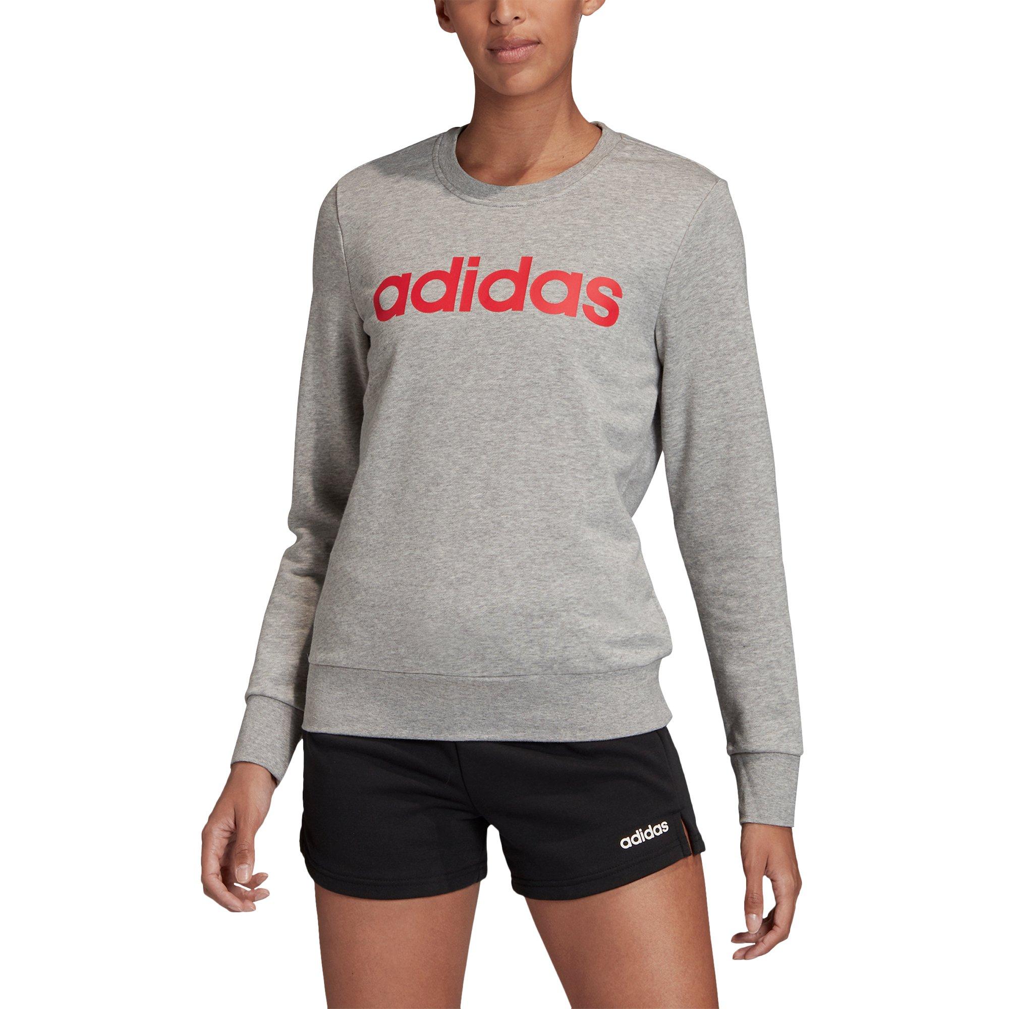 adidas women's essentials linear sweatshirt