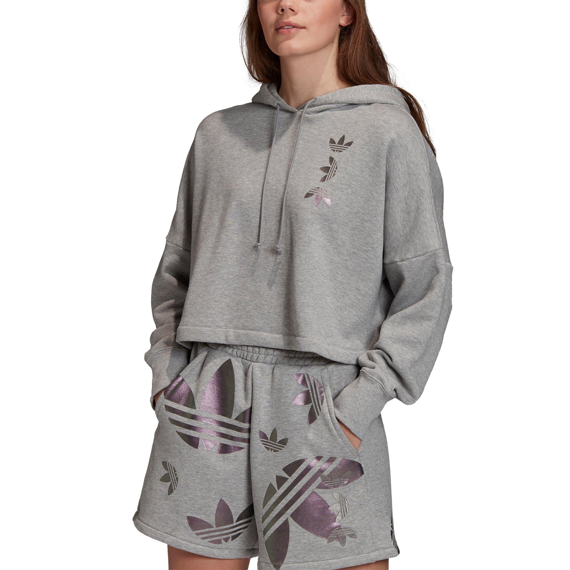 adidas women's trefoil graphic hoodie