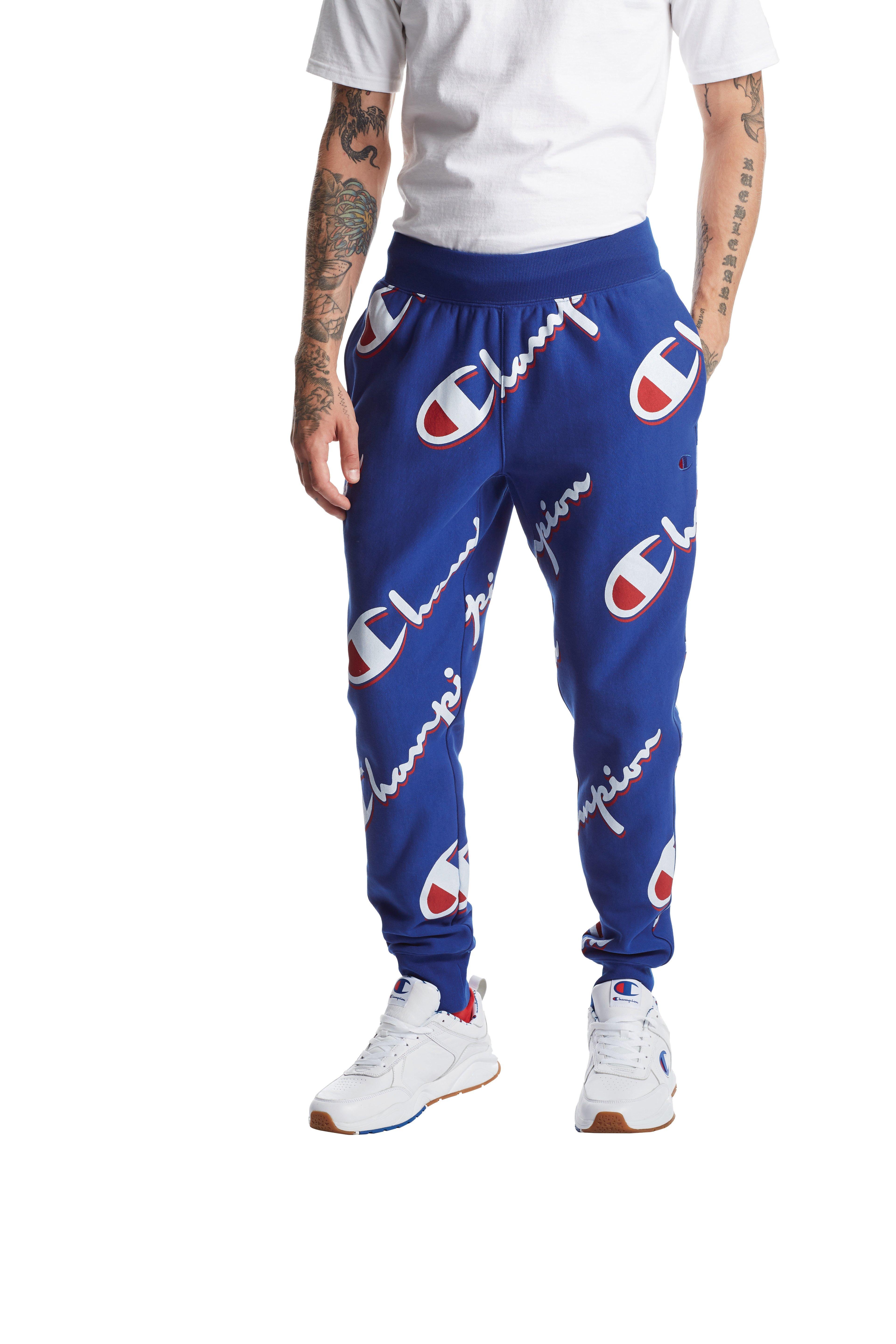 all over print champion joggers