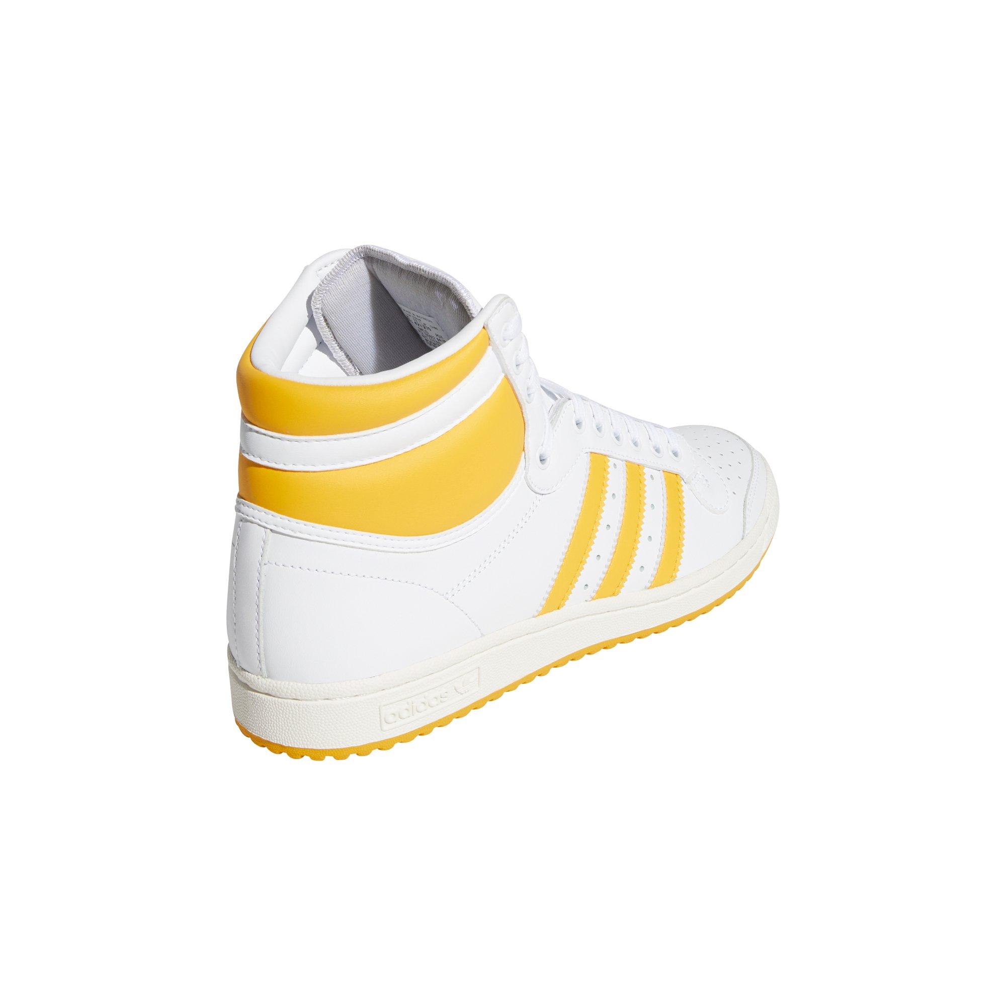 yellow and white top ten adidas