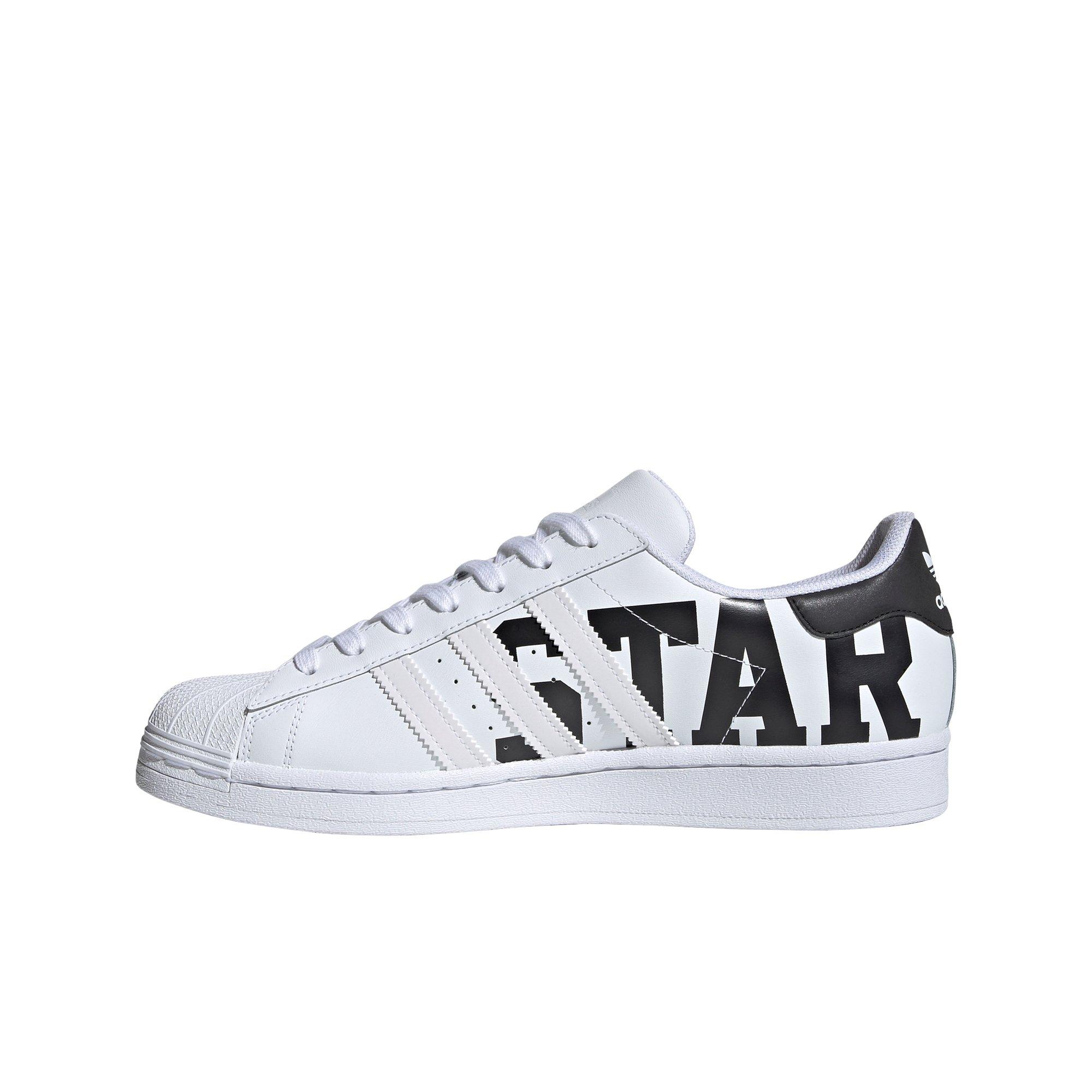 adidas superstar black white