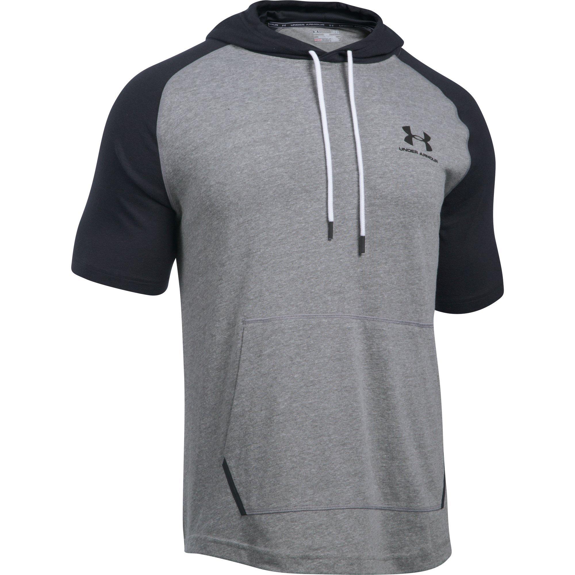 mens under armour short sleeve hoodie