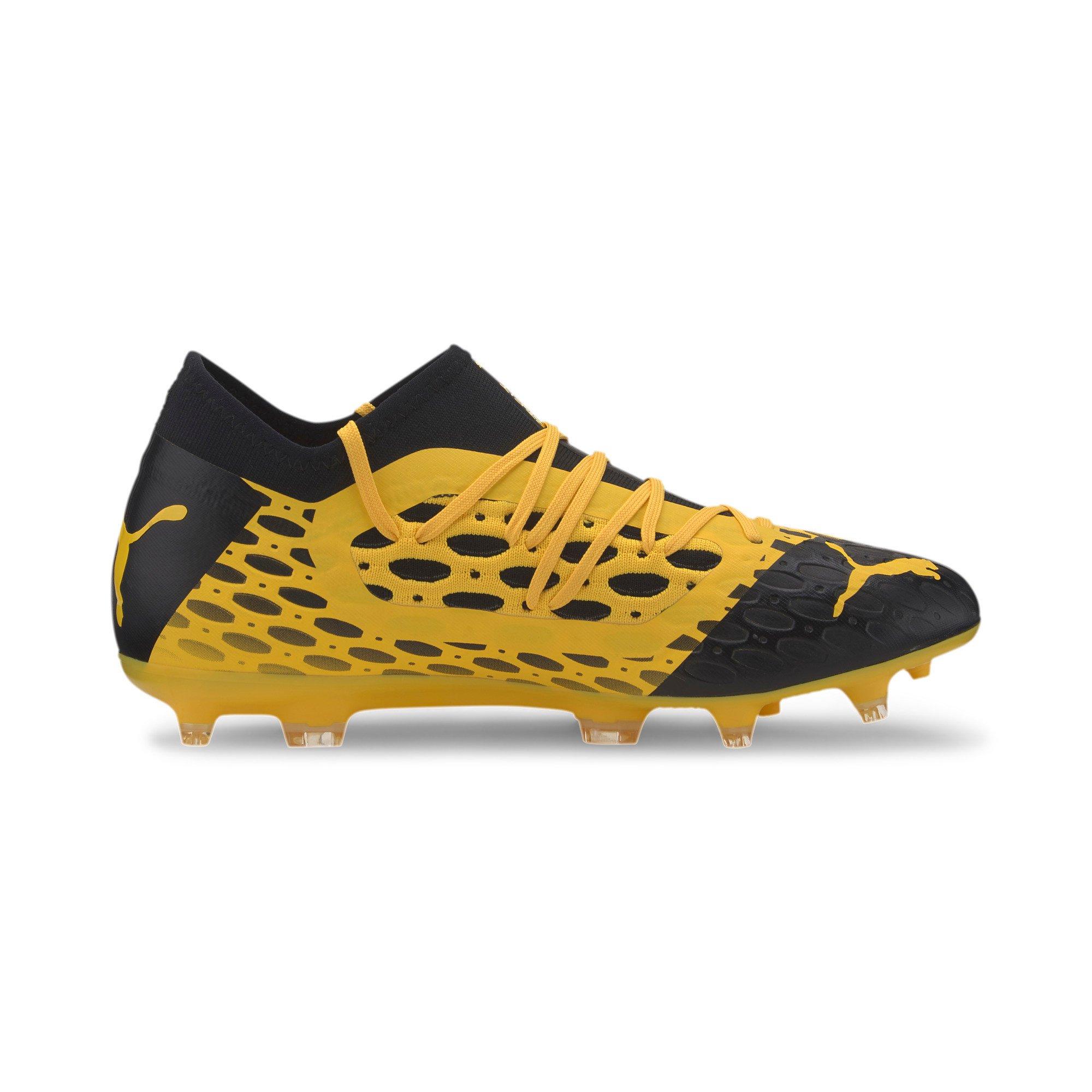black puma soccer boots