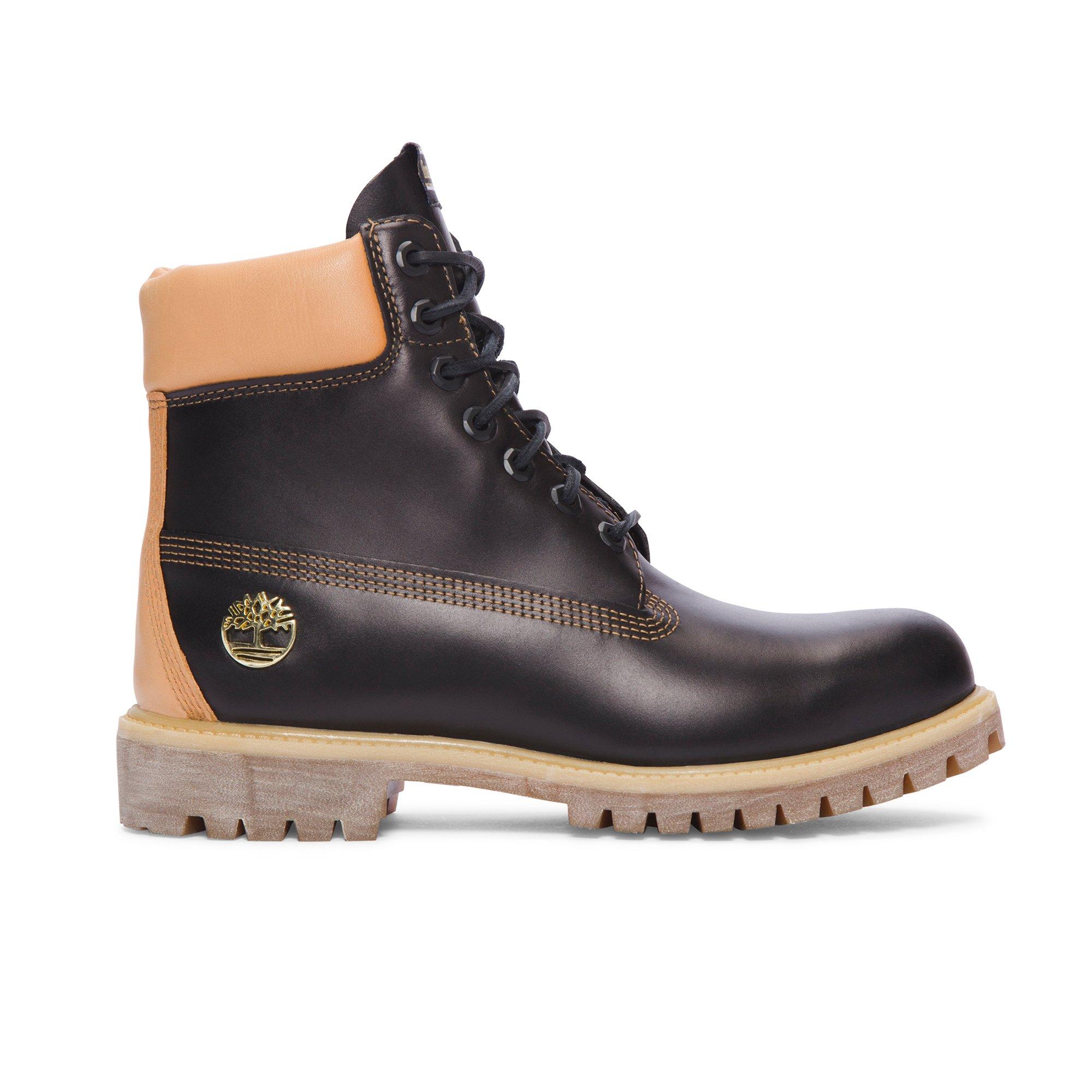 black and orange timberland boots