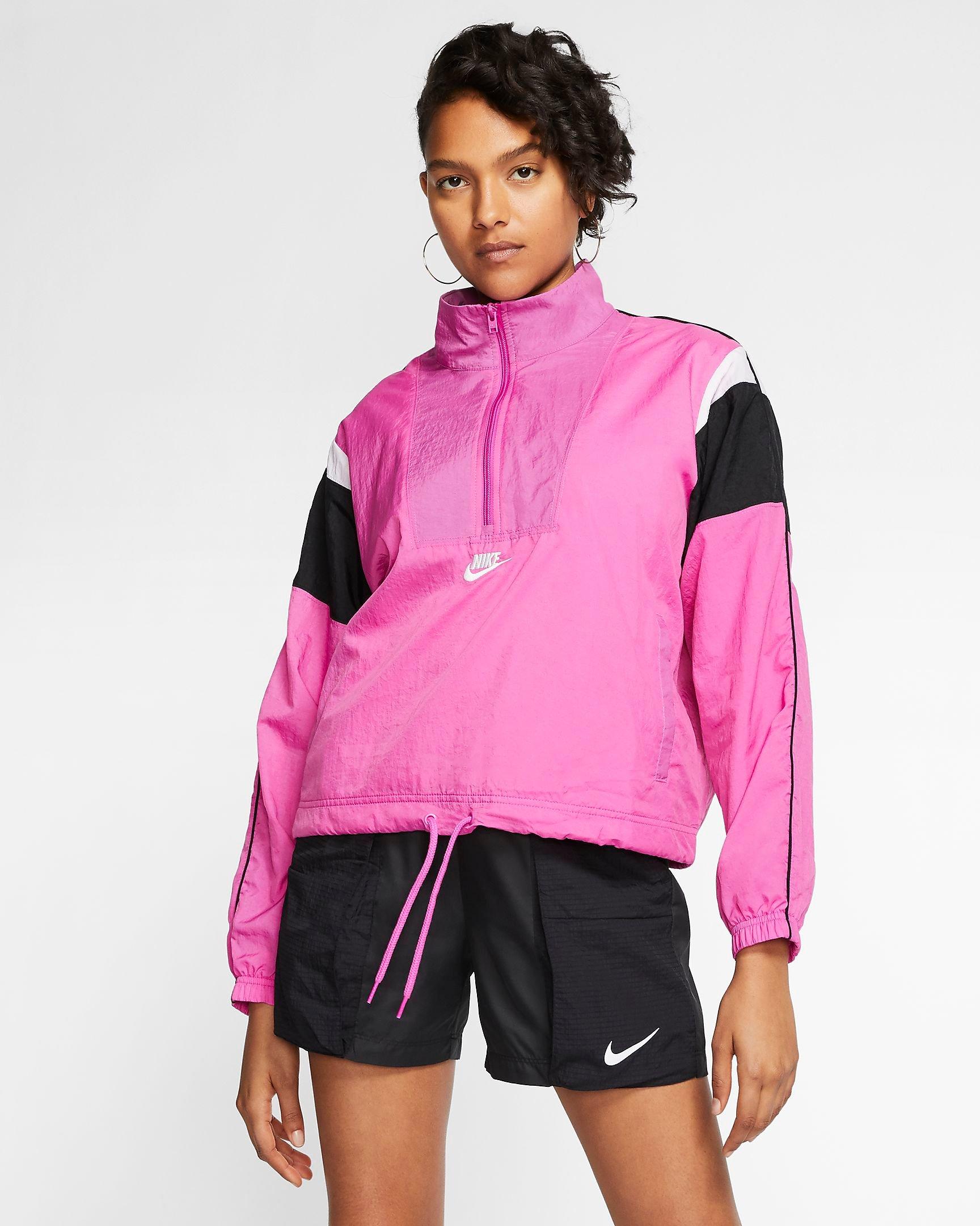 nike woven jacket w