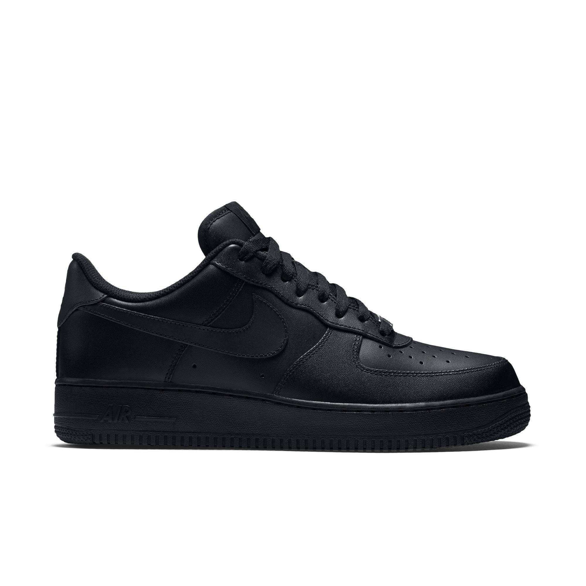 plain black air force 1