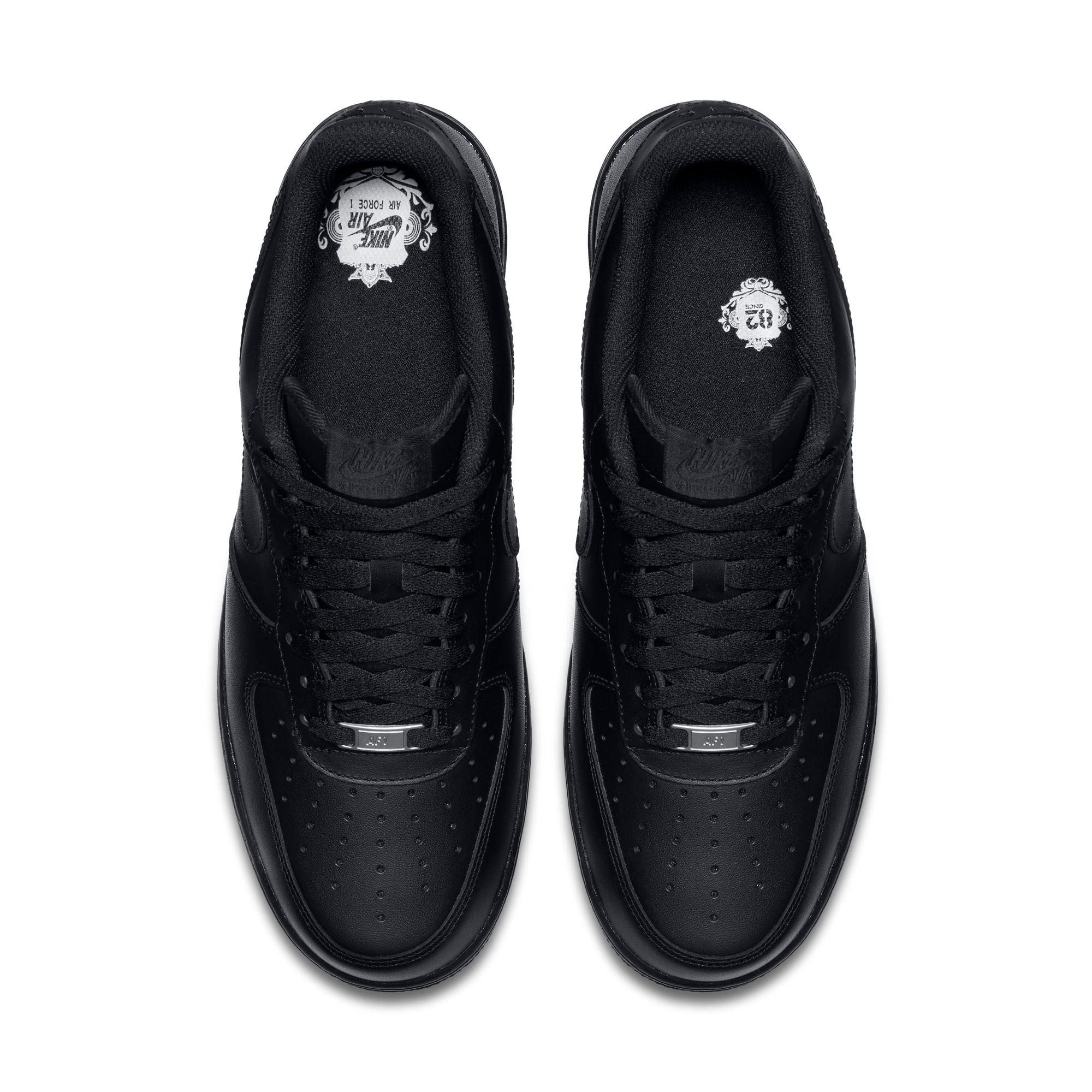 black low top forces