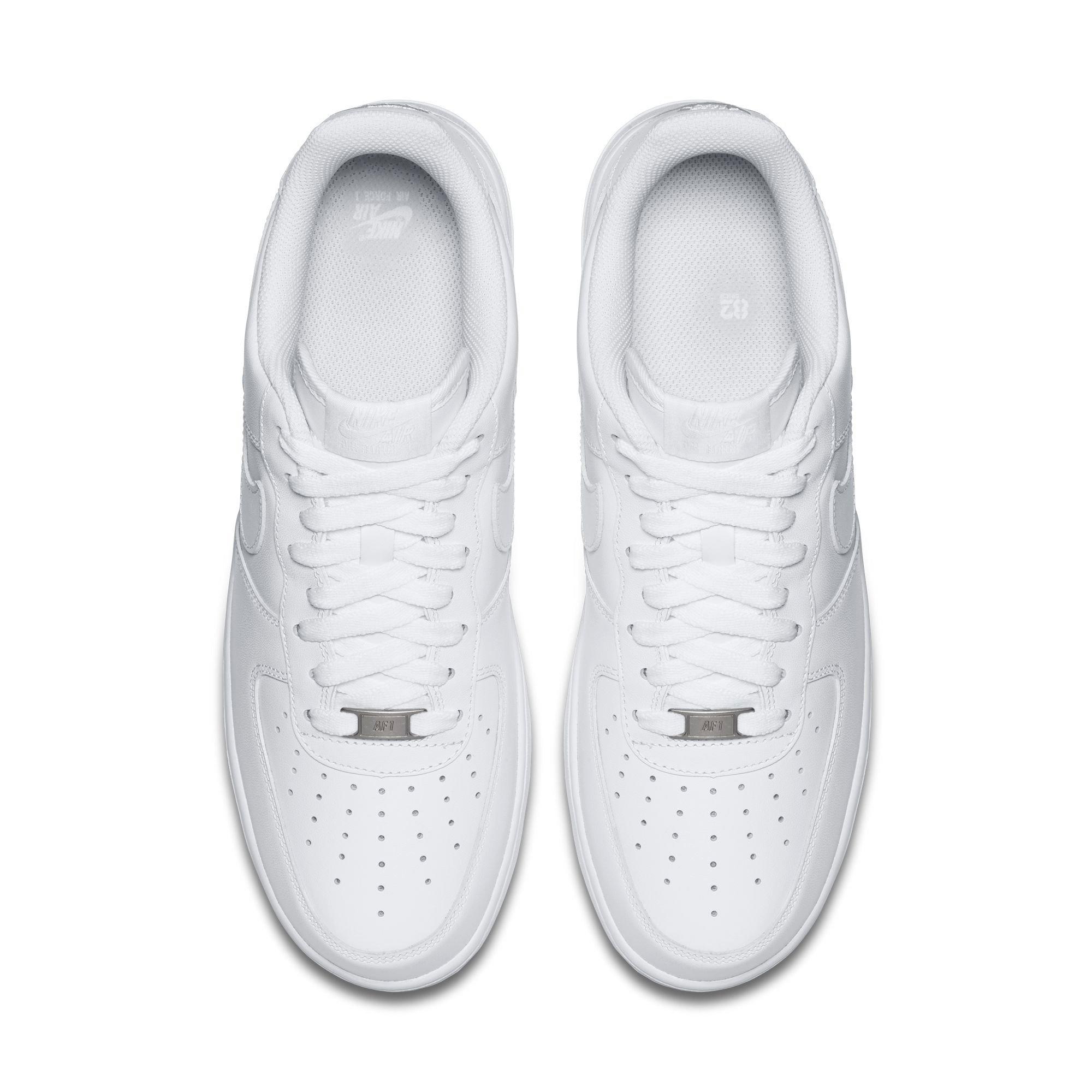 mens white low top air force ones