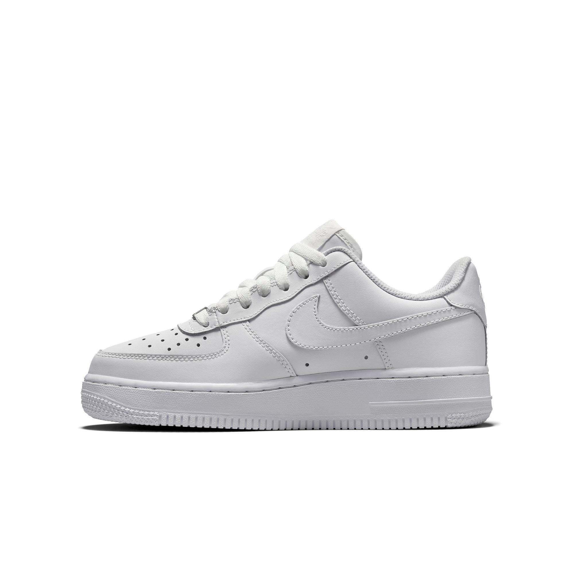 all white air forces kids