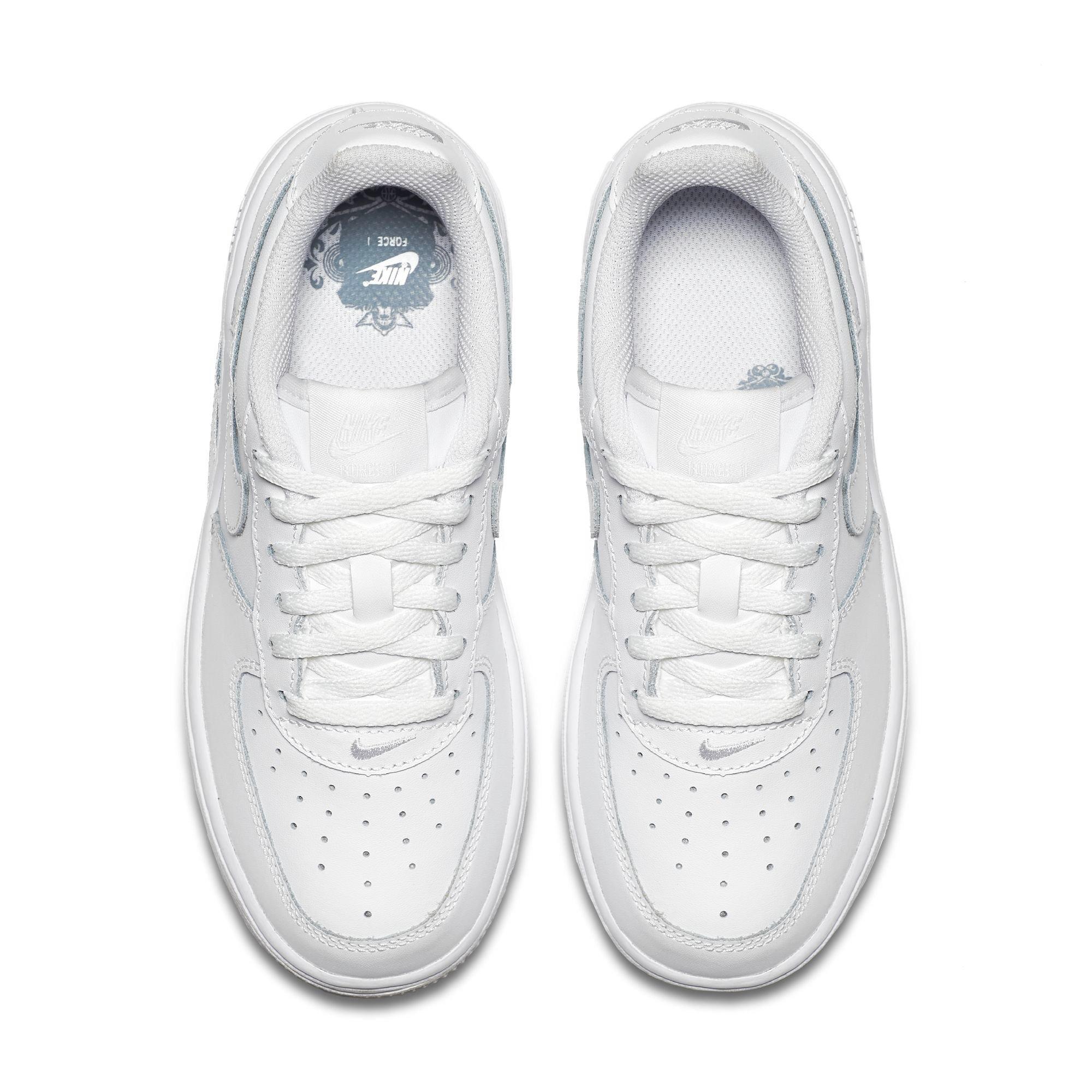 preschool white air force ones