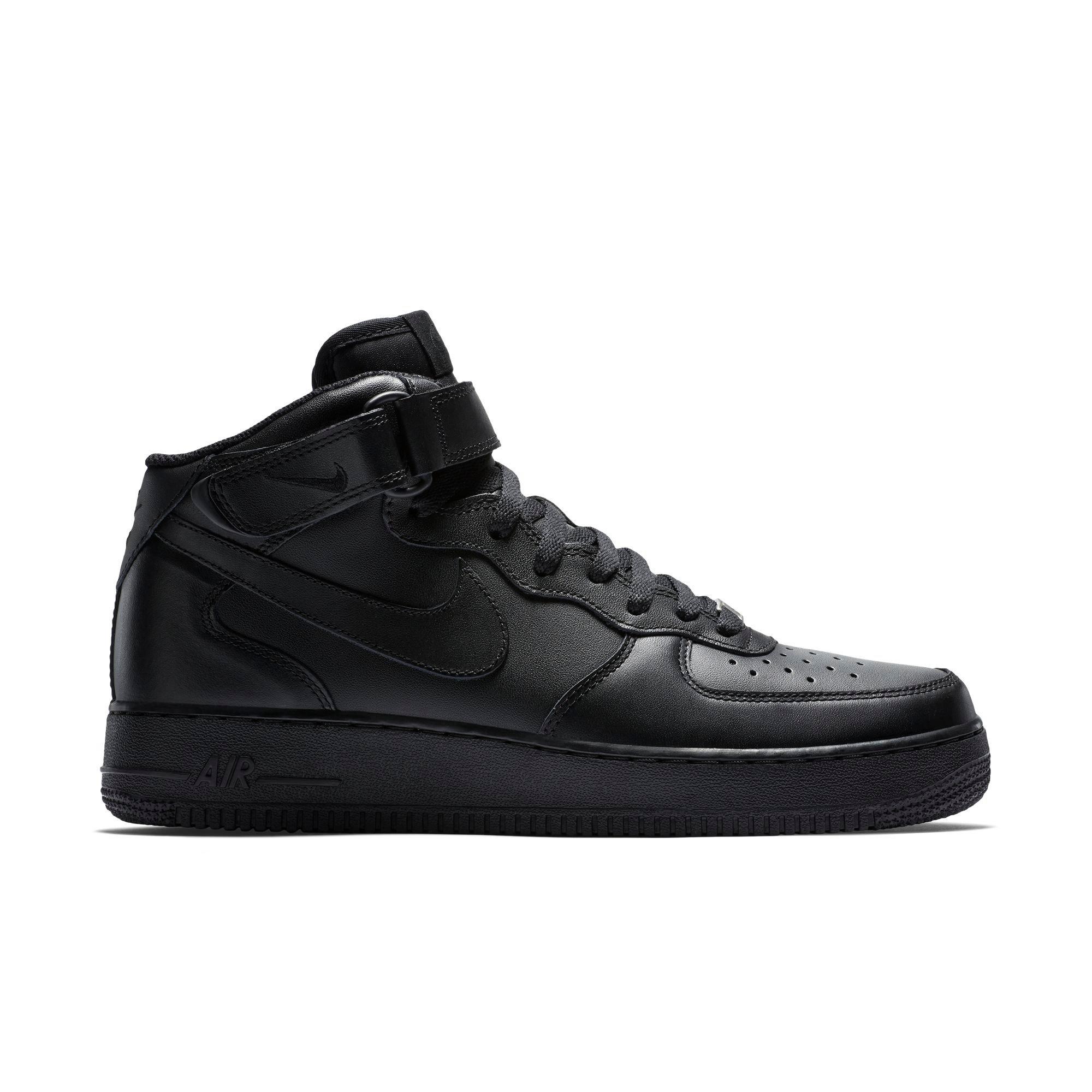 all black air force ones high top