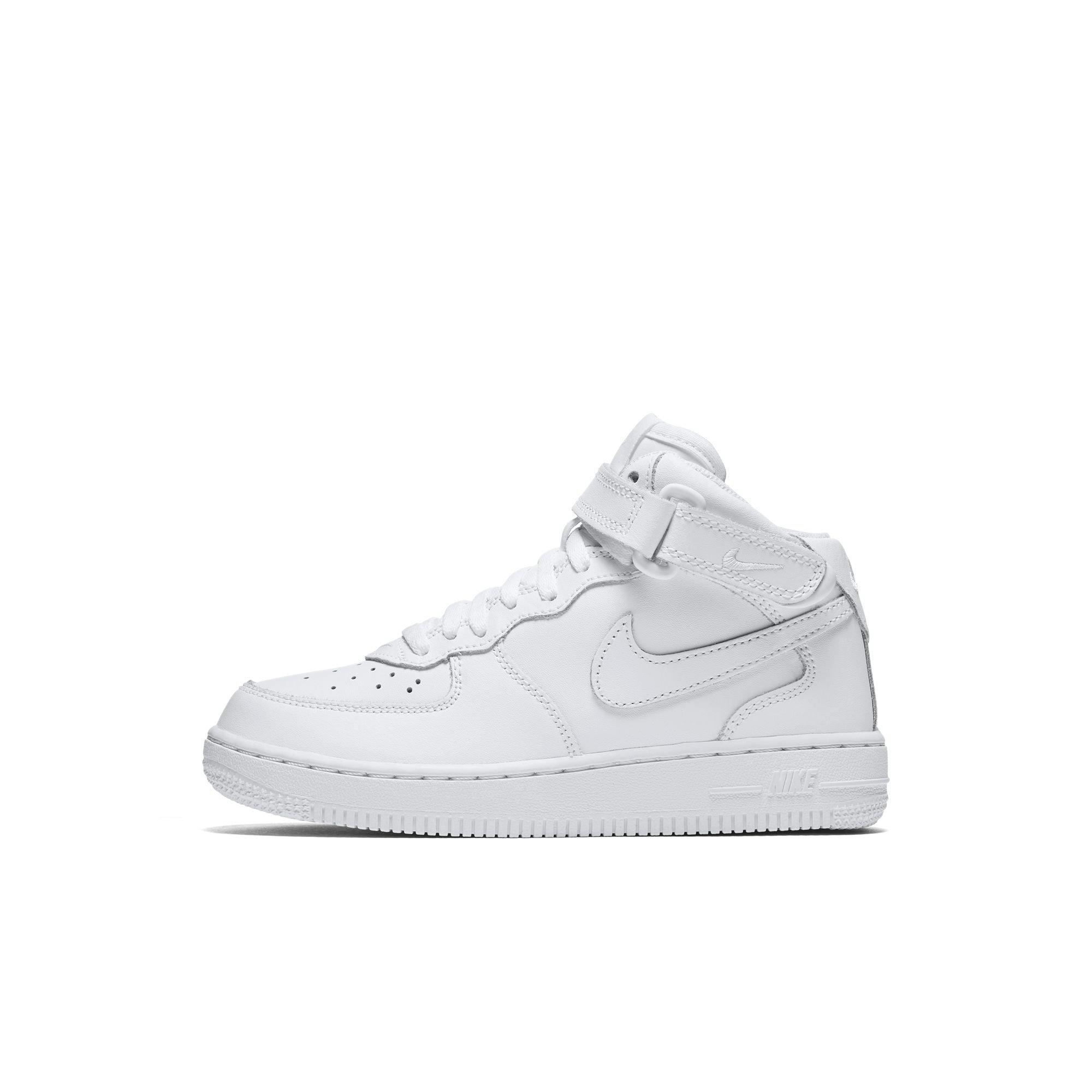 all white air force ones kids
