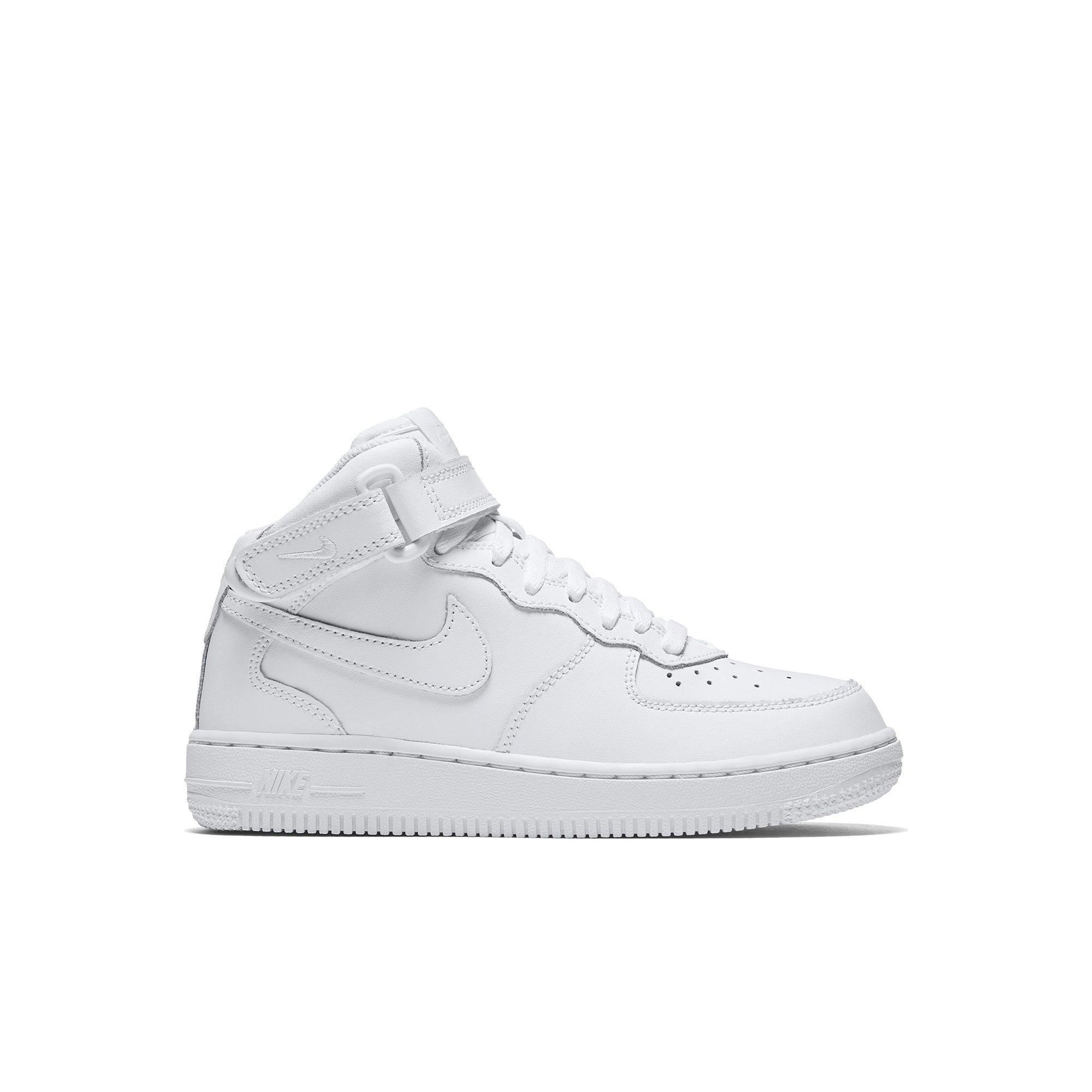 mid top white air force ones