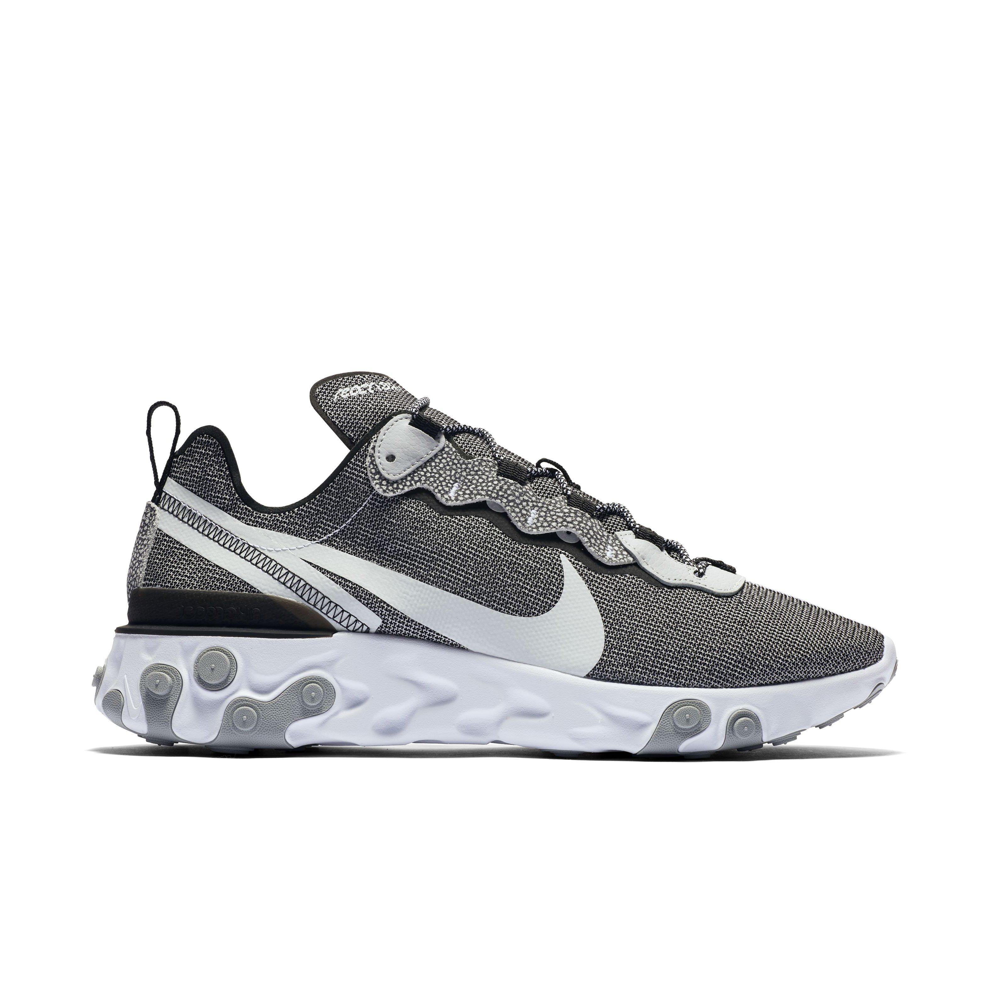 women's nike react element 55 casual shoes wolf grey