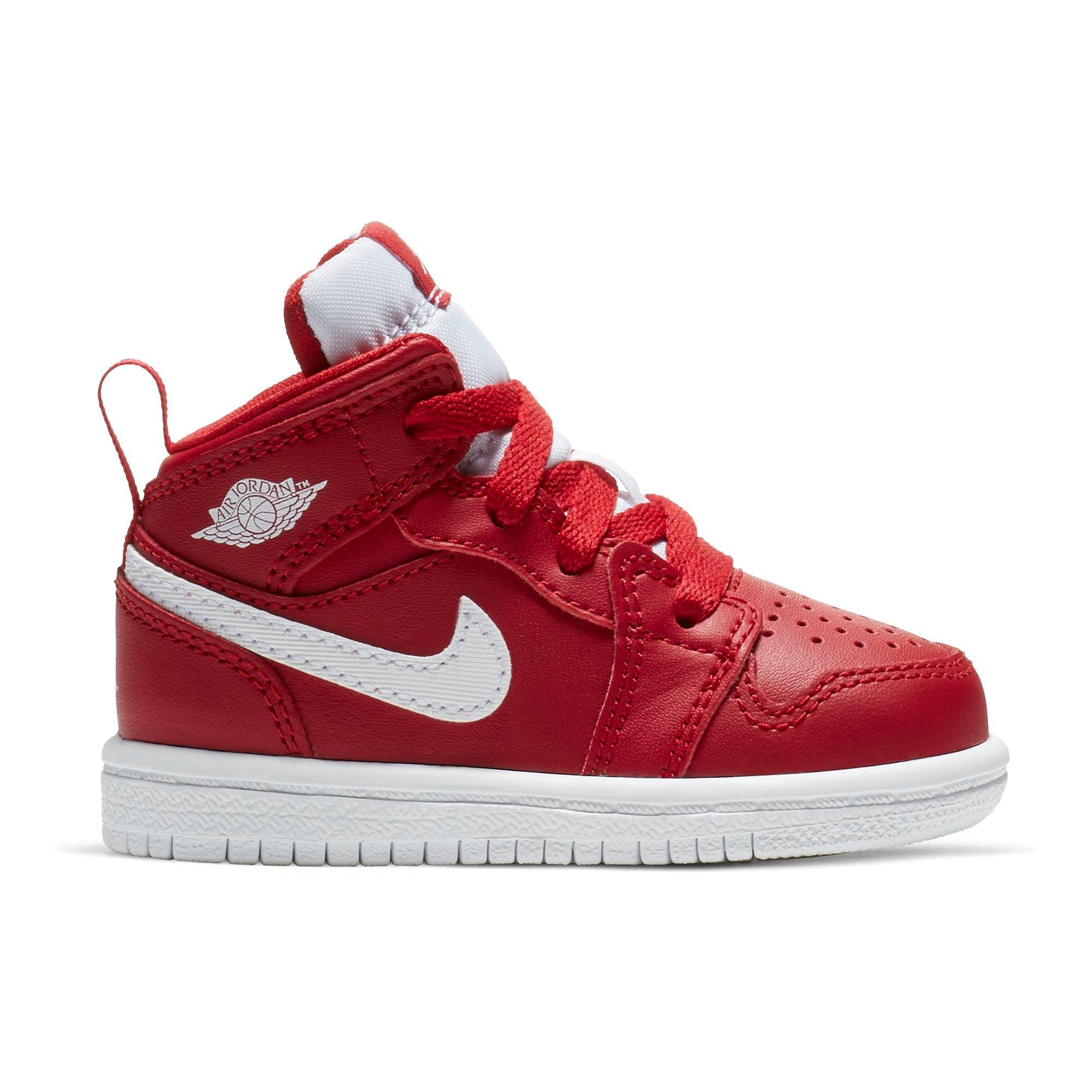 red and white jordans toddler