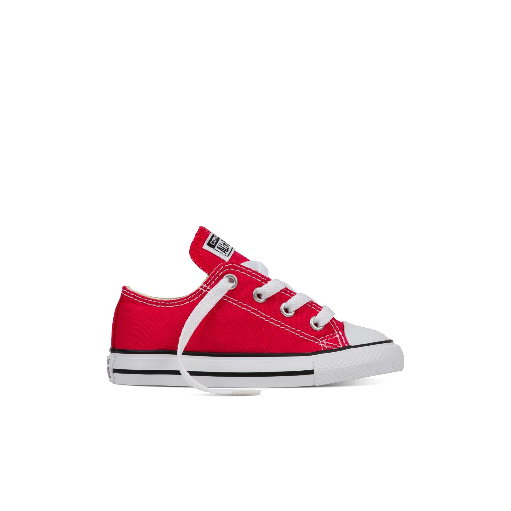 kids red converse shoes