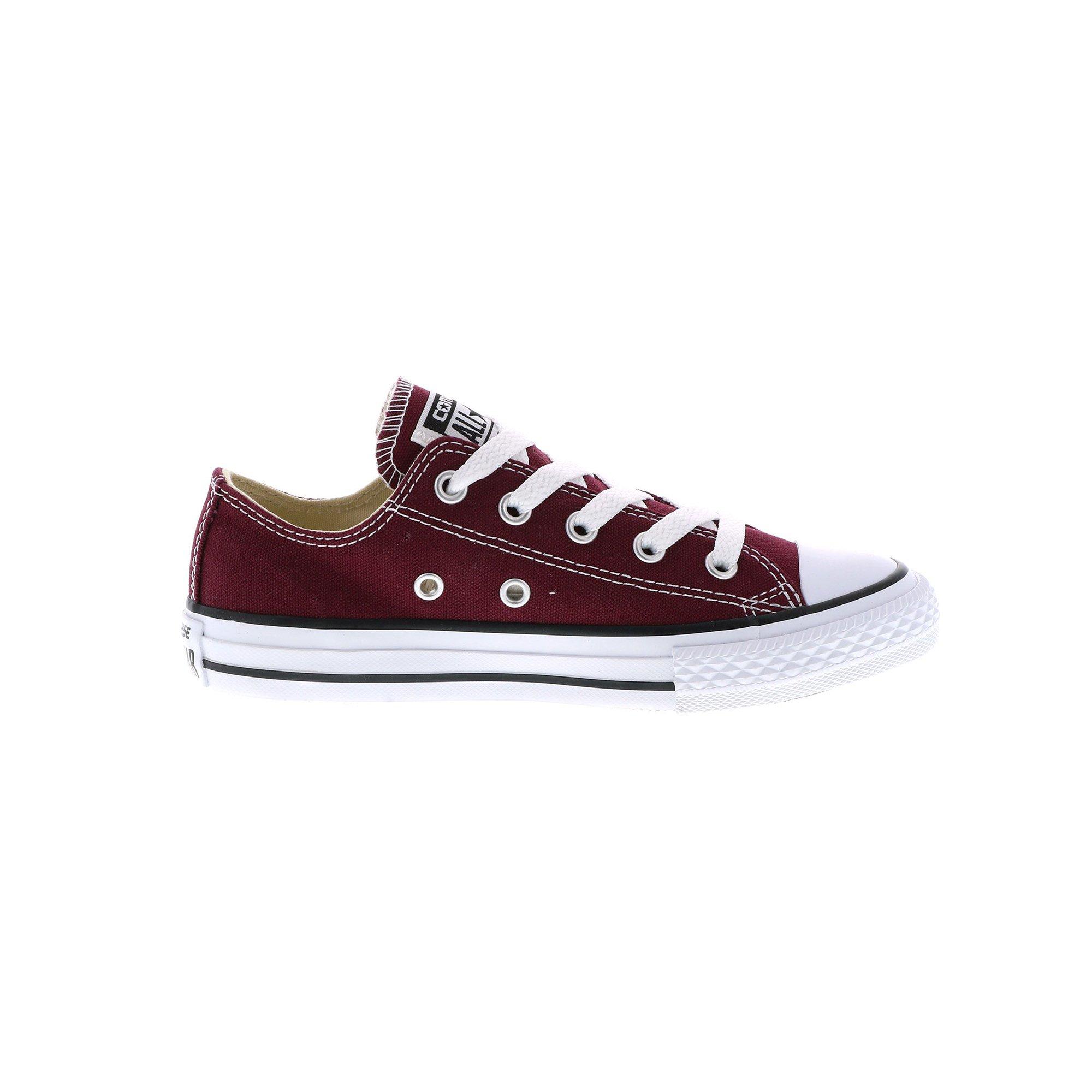 kids burgundy converse