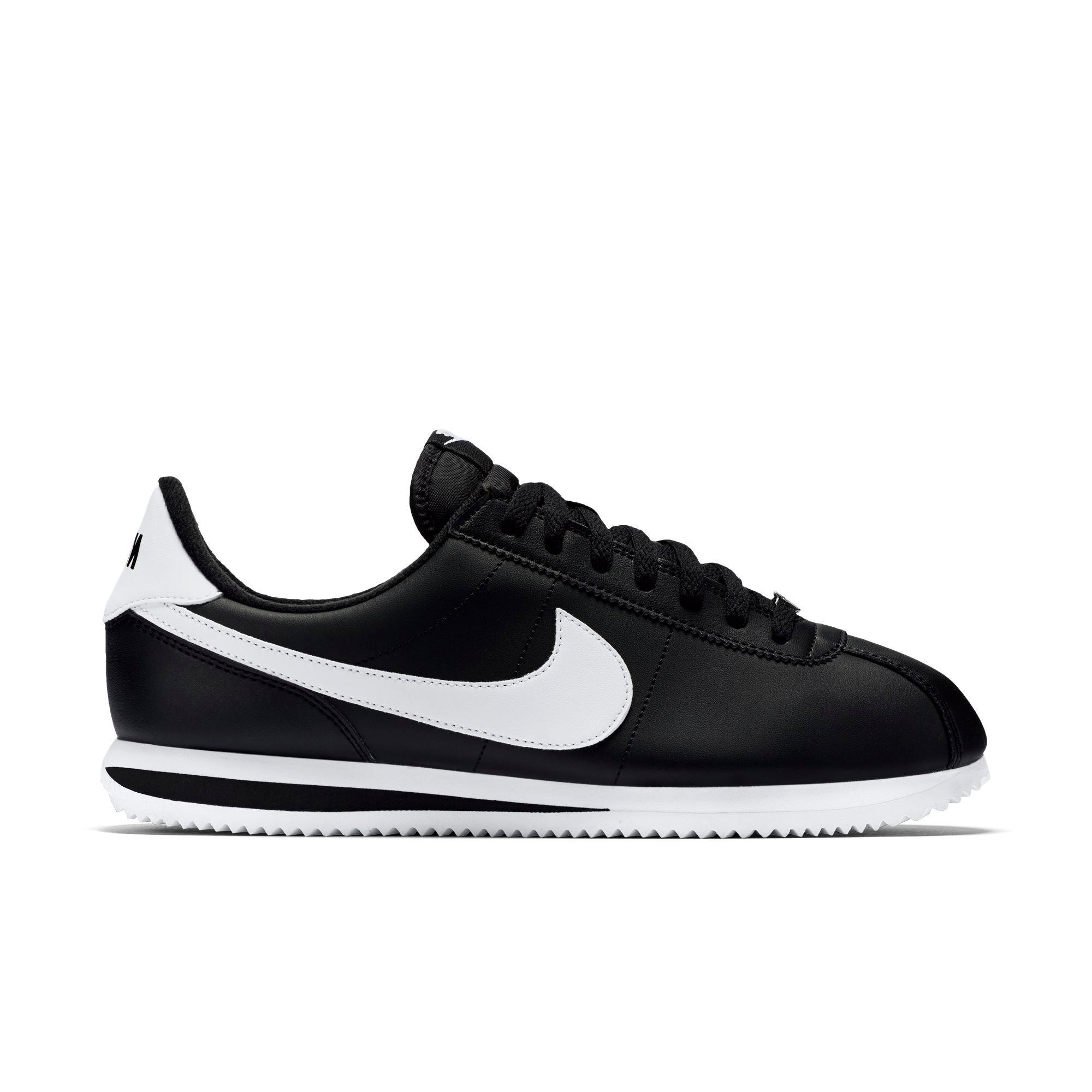 black and white cortez shoes